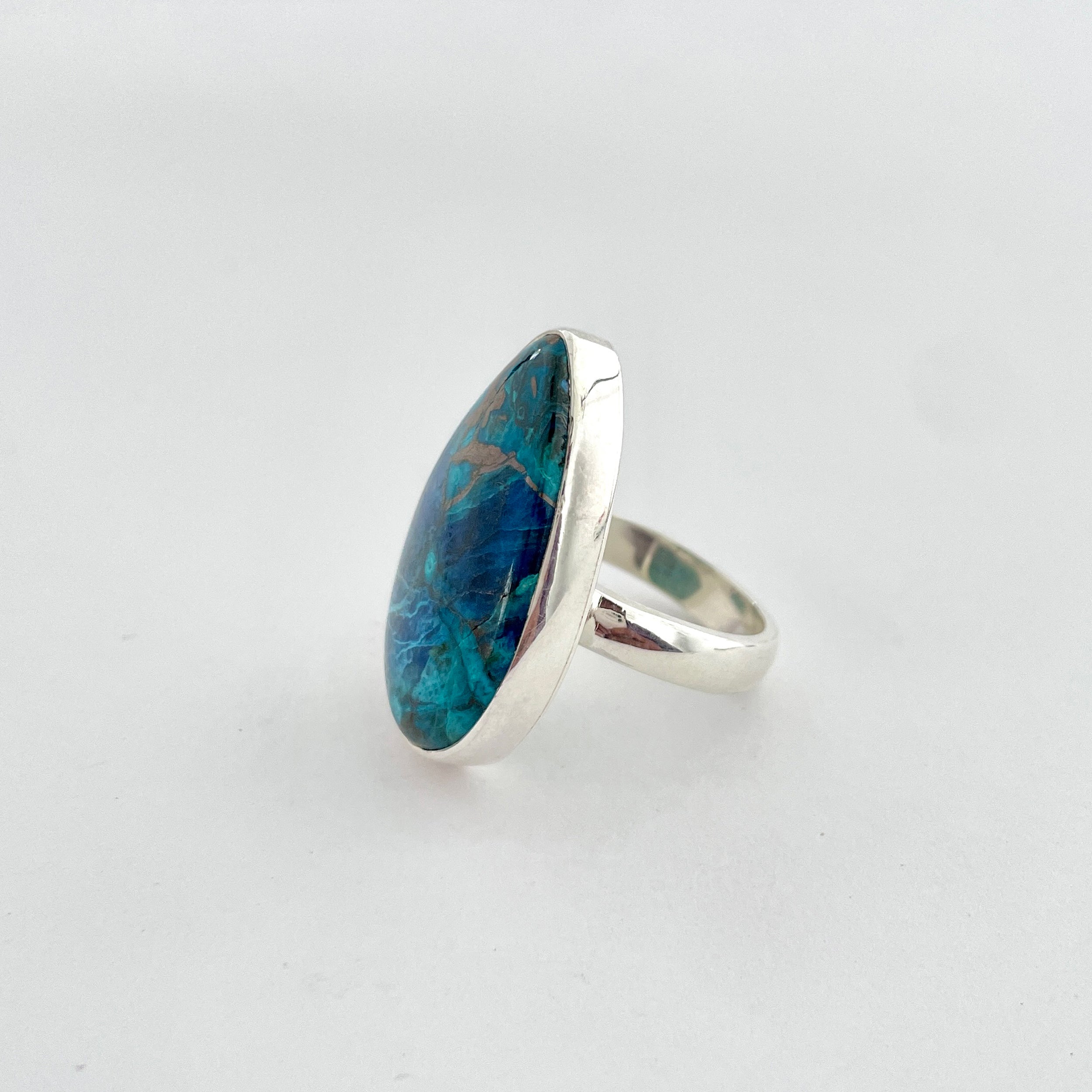 Shattuckite Ring-(STK-2-53)