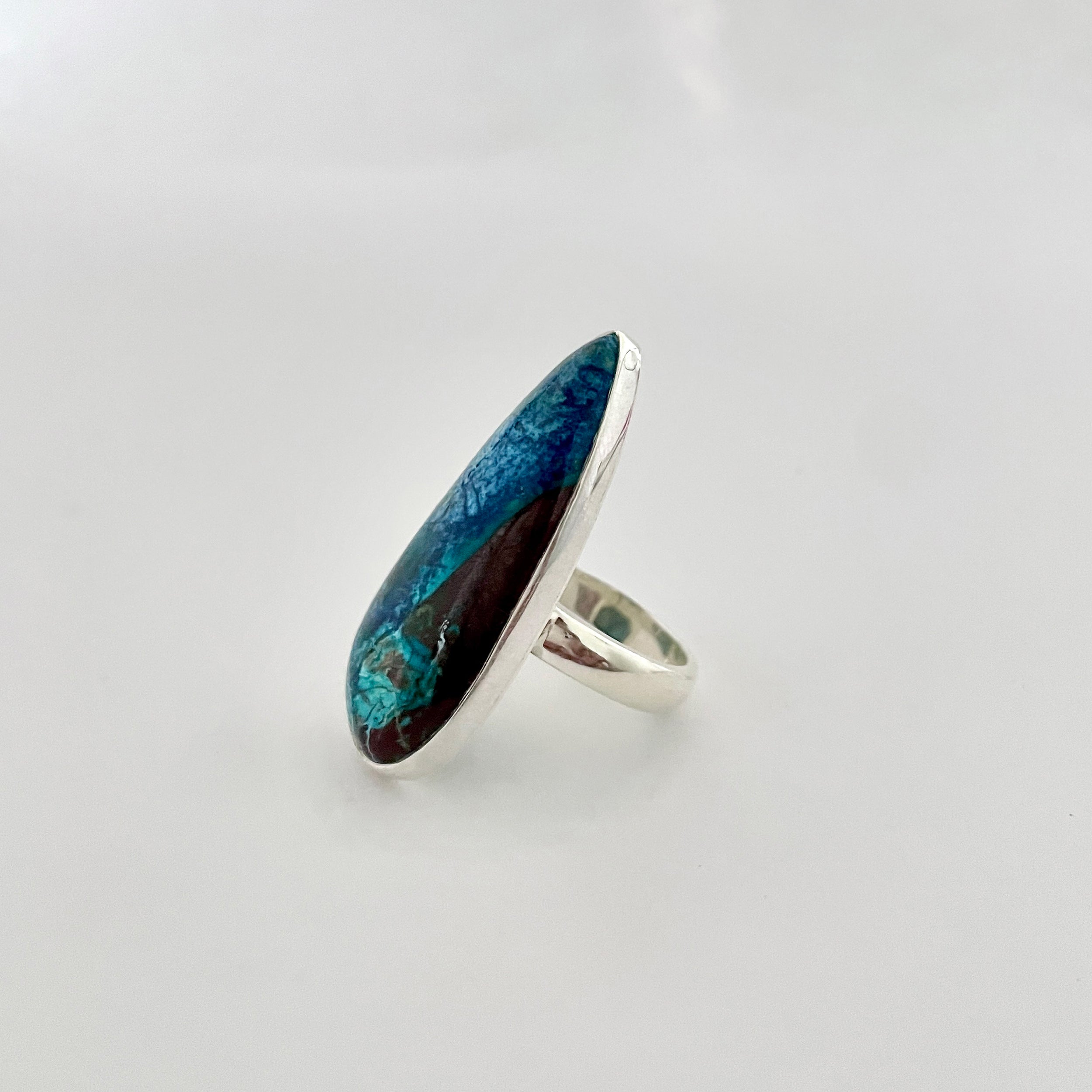 Shattuckite Ring-(STK-2-56)