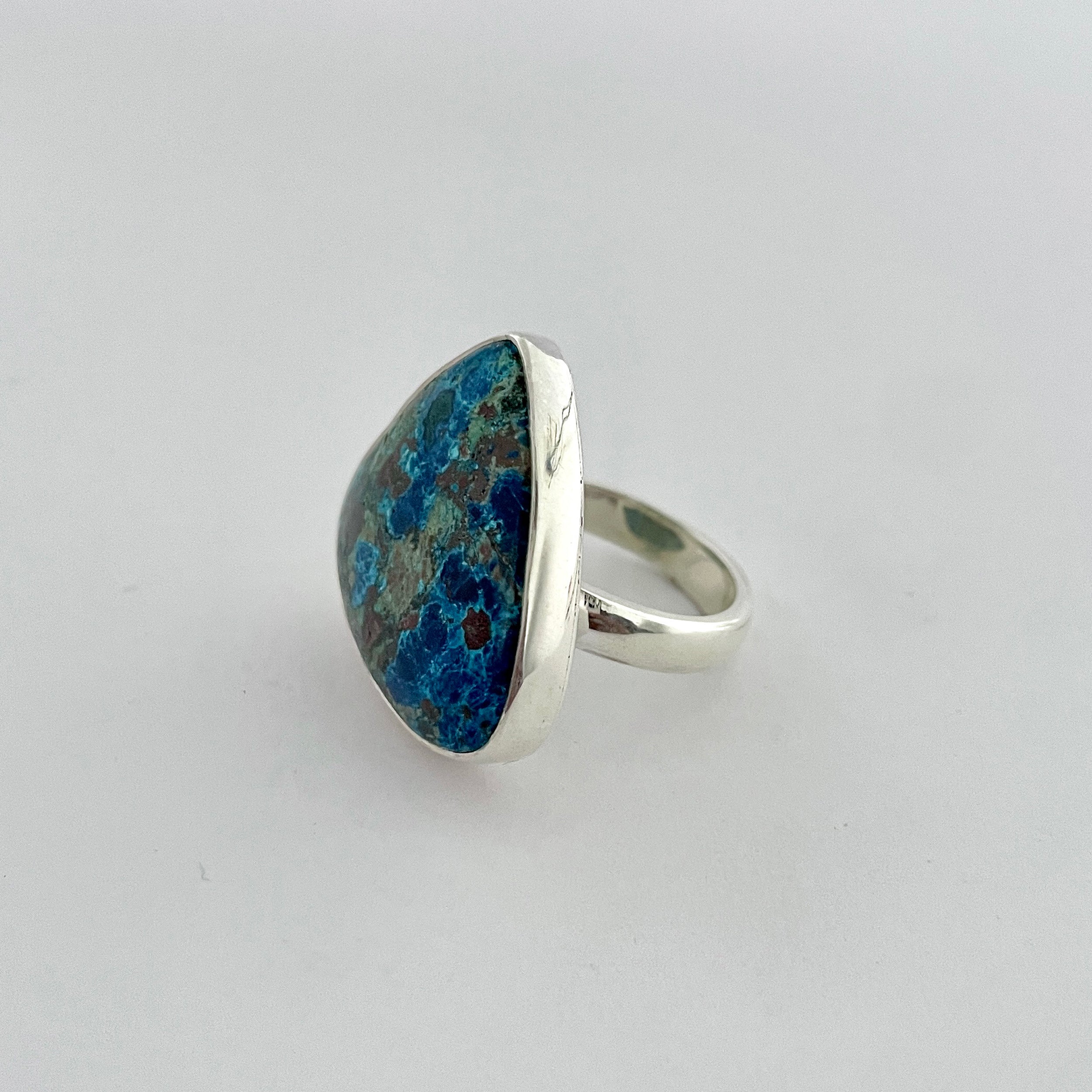 Shattuckite Ring-(STK-2-57)
