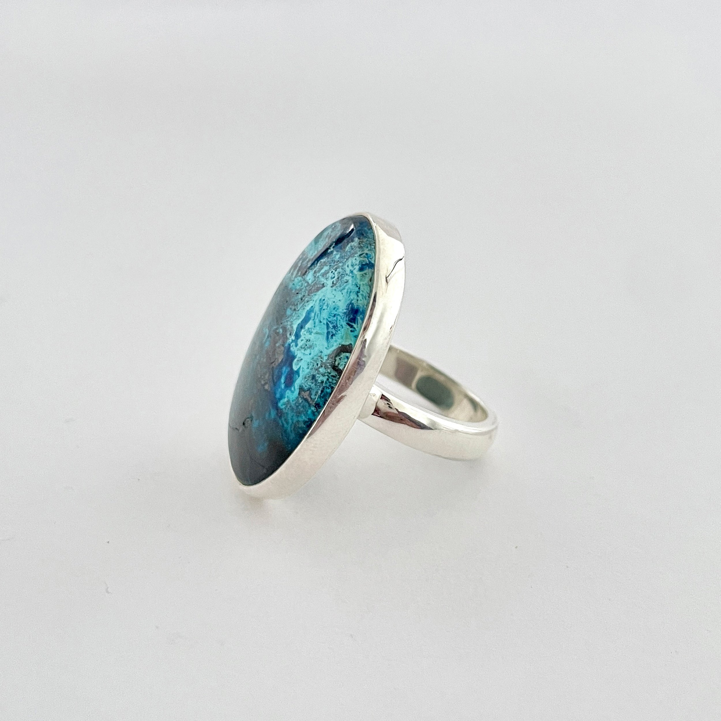 Shattuckite Ring-(STK-2-60)