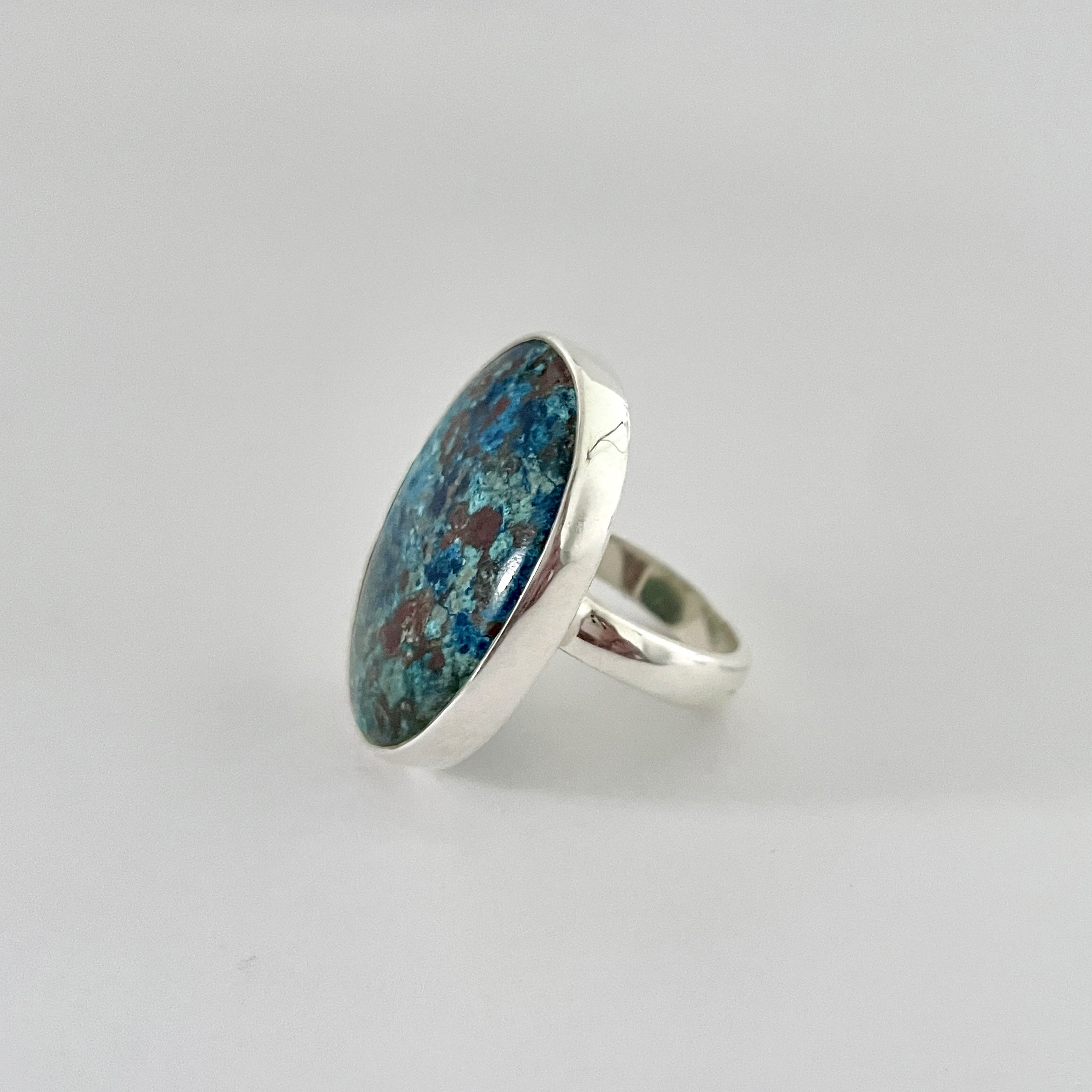 Shattuckite Ring-(STK-2-61)