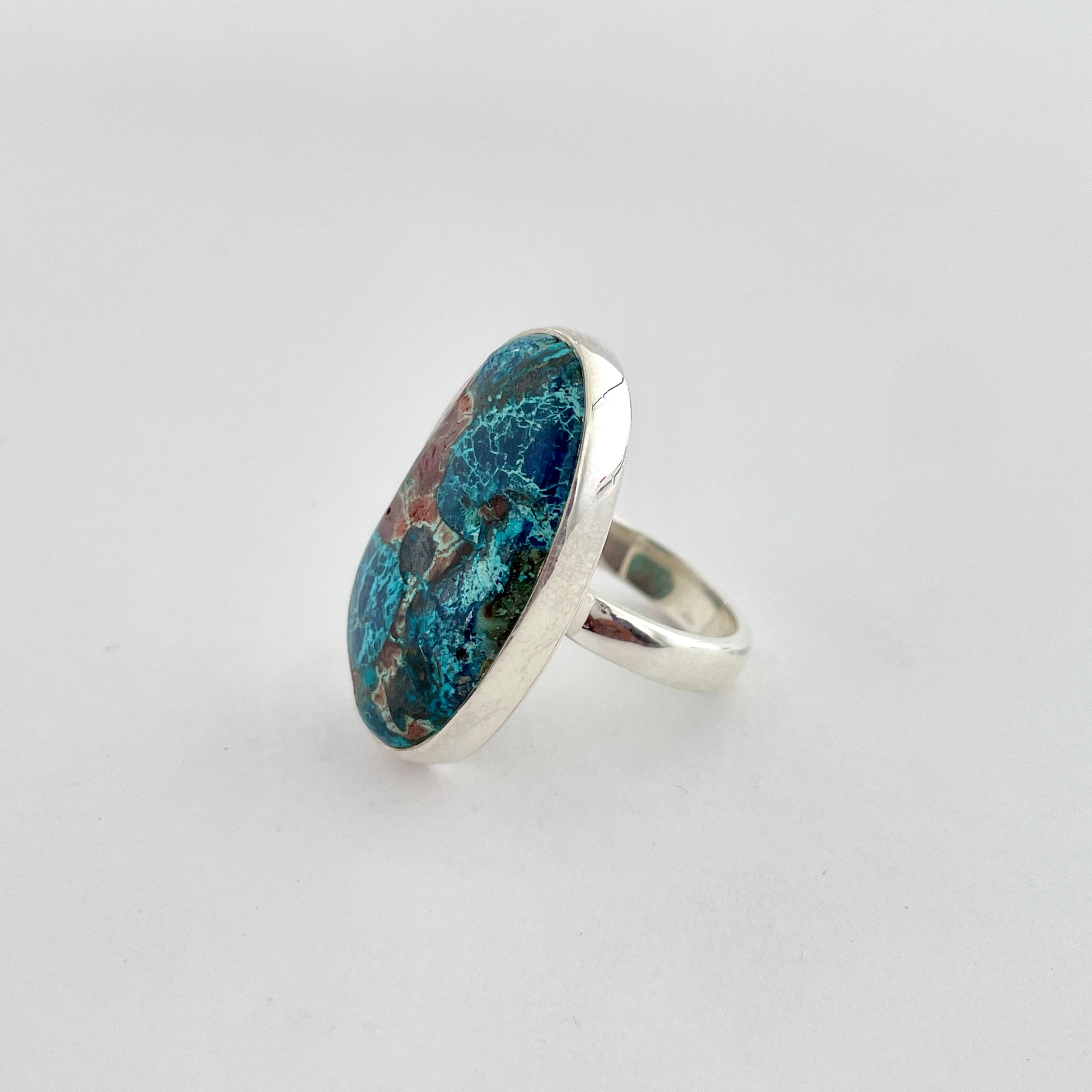 Shattuckite Ring-(STK-2-62)