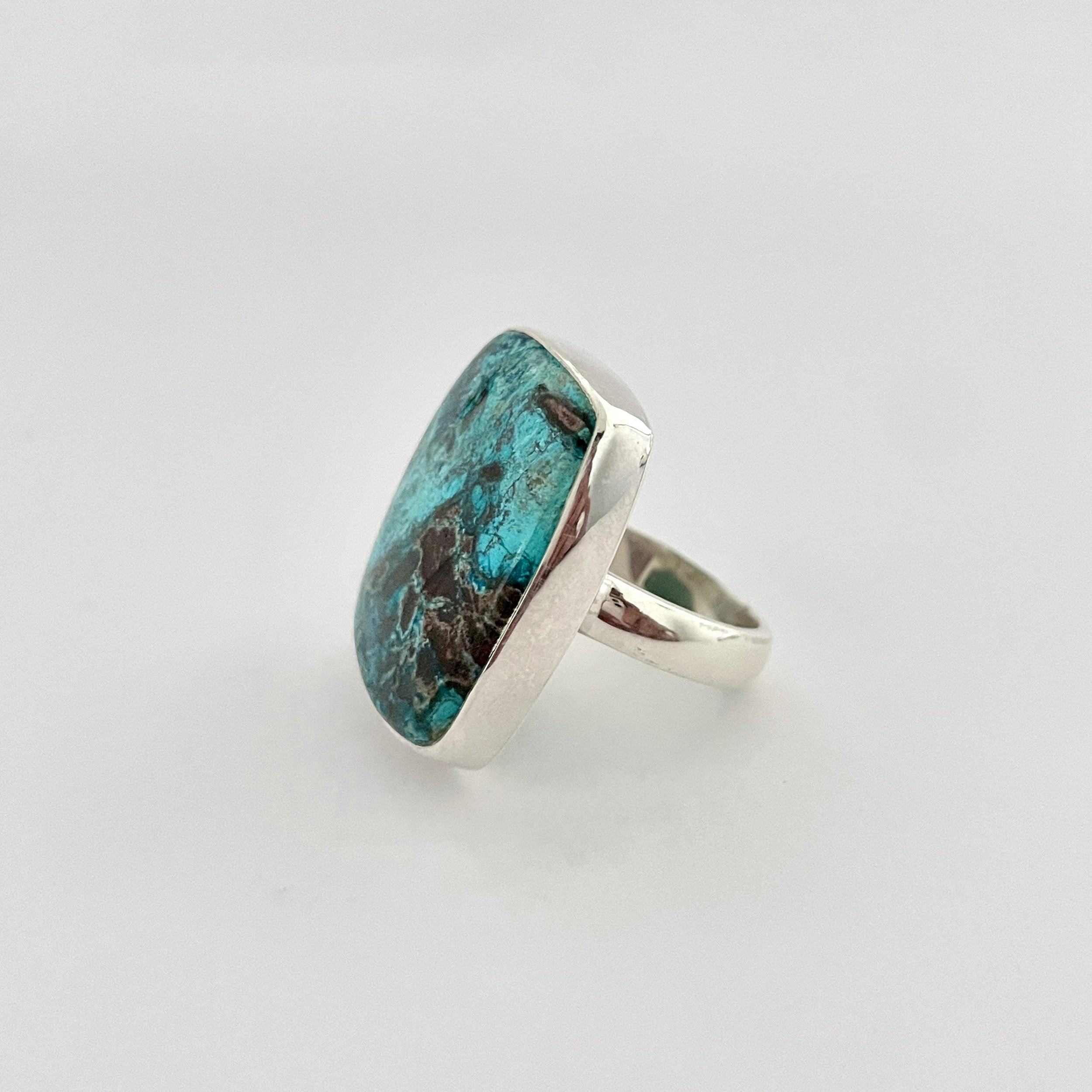 Shattuckite Ring-(STK-2-64)