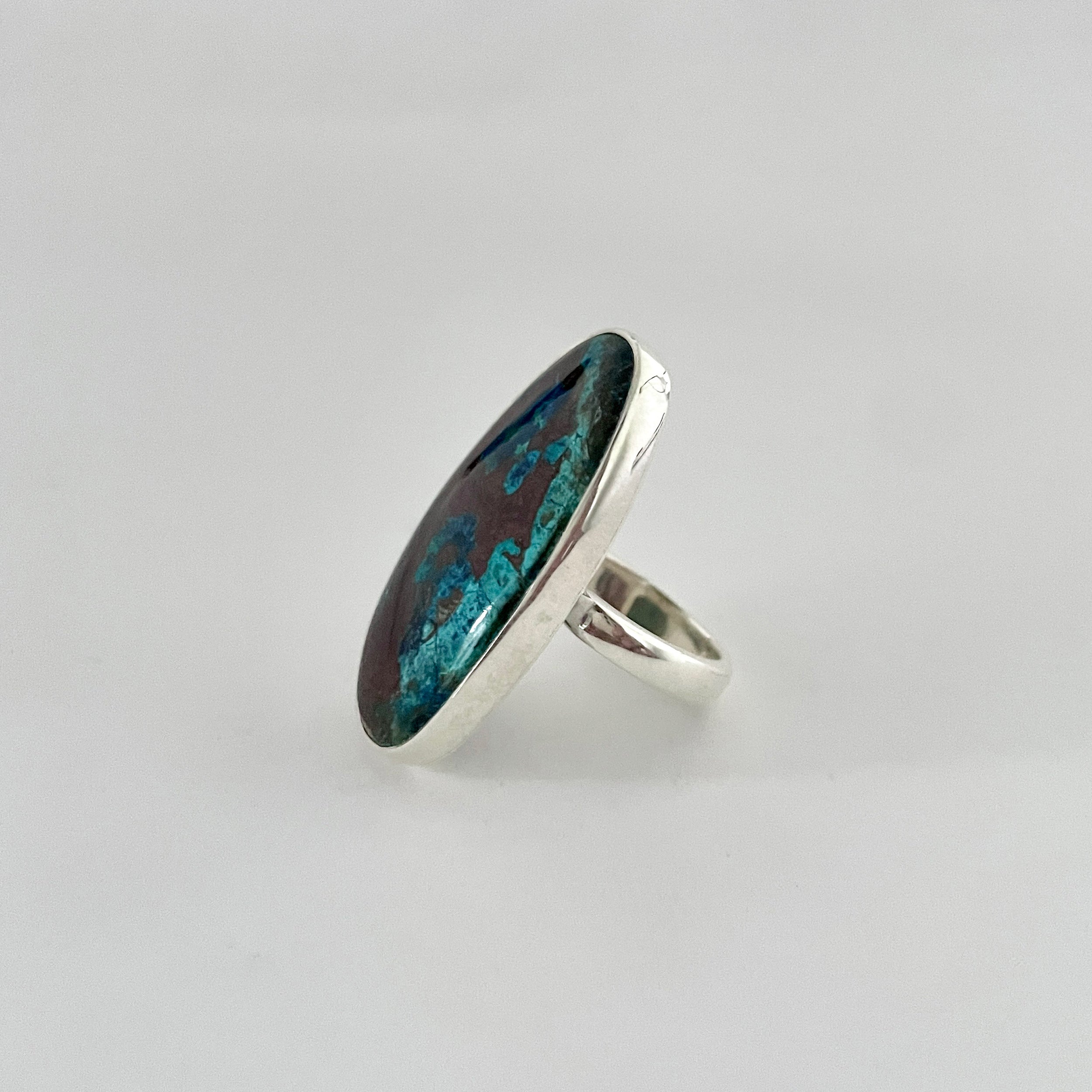 Shattuckite Ring-(STK-2-67)