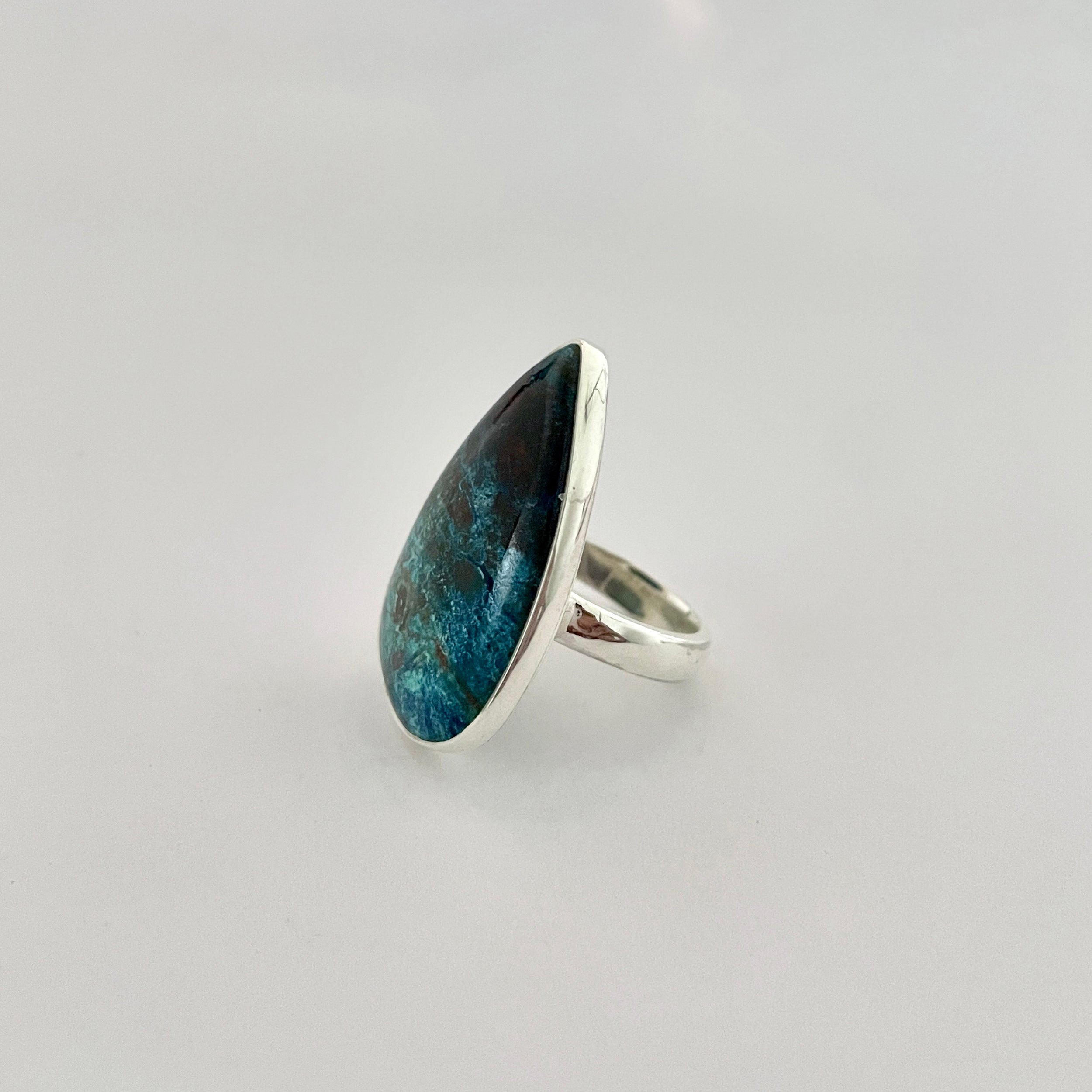 Shattuckite Ring-(STK-2-68)