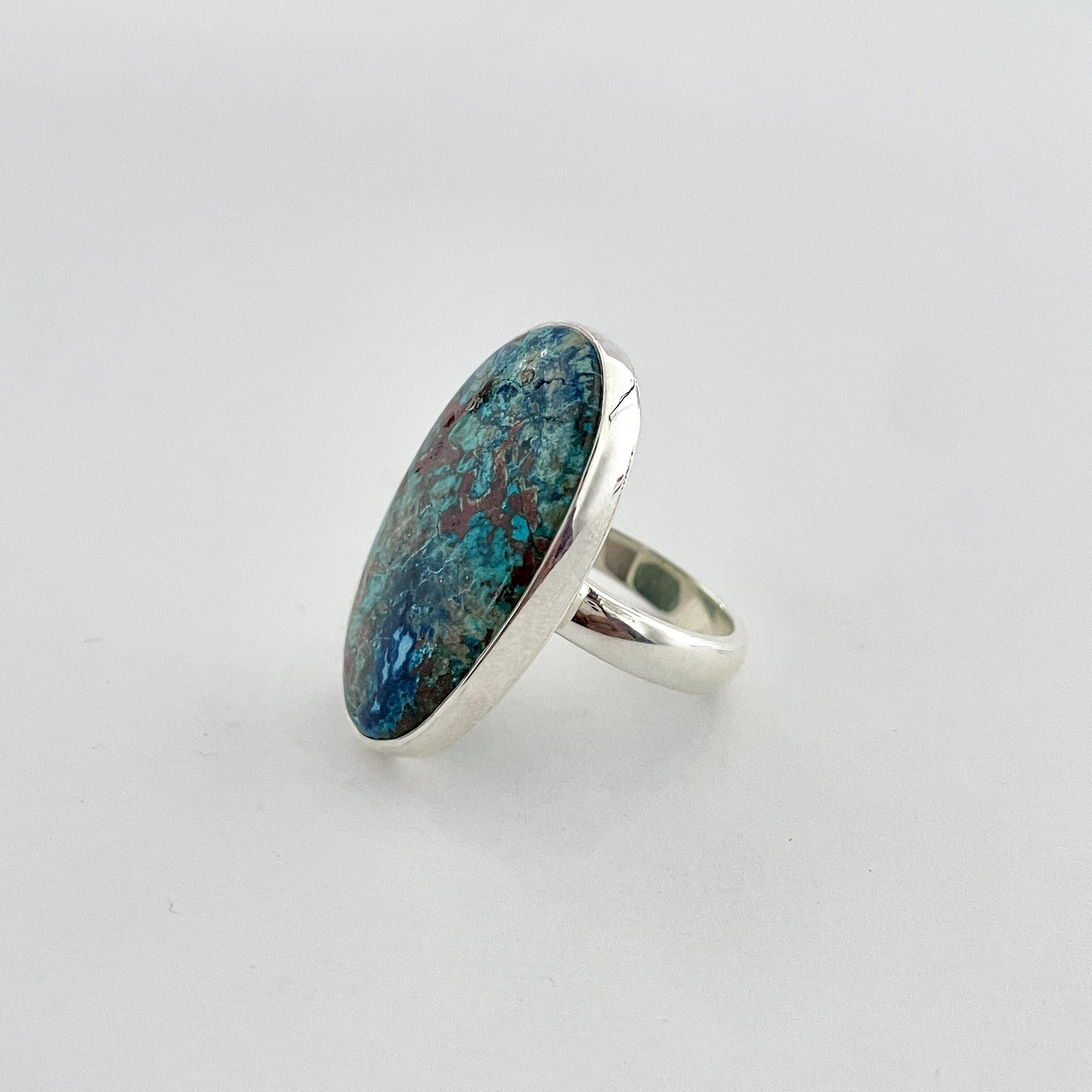 Shattuckite Ring-(STK-2-70)