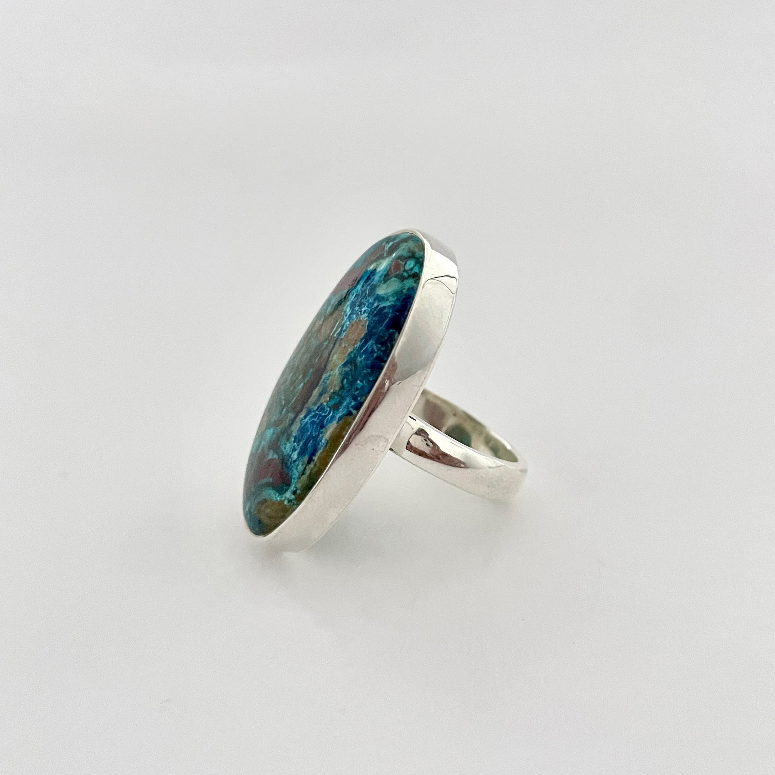Shattuckite Ring-(STK-2-73)
