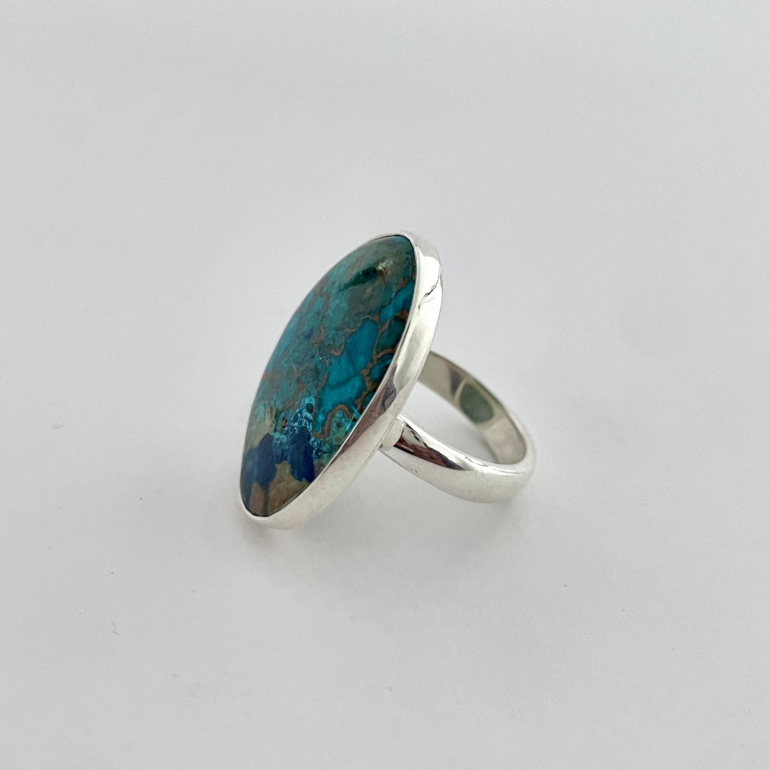Shattuckite Ring-(STK-2-75)