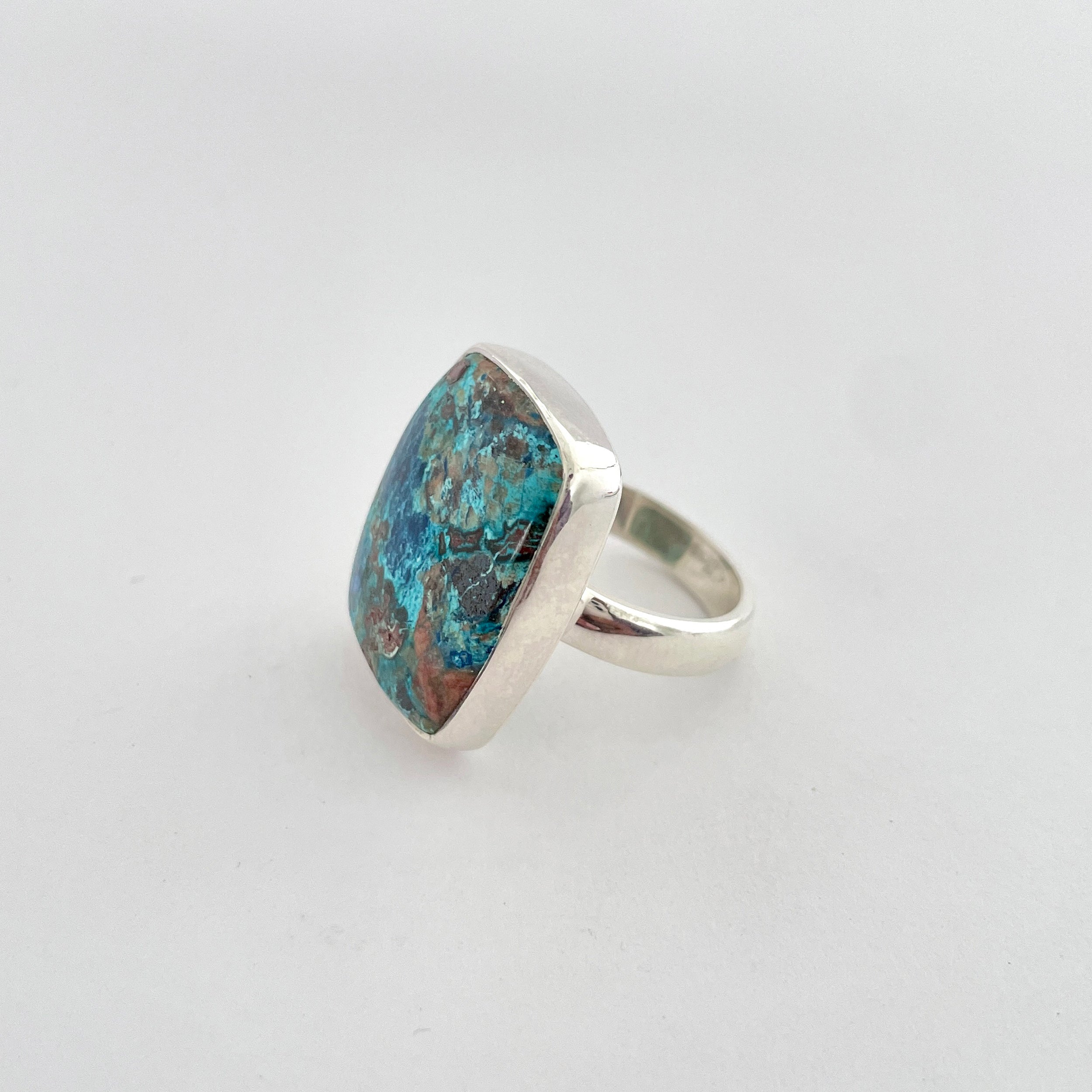 Shattuckite Ring-(STK-2-76)