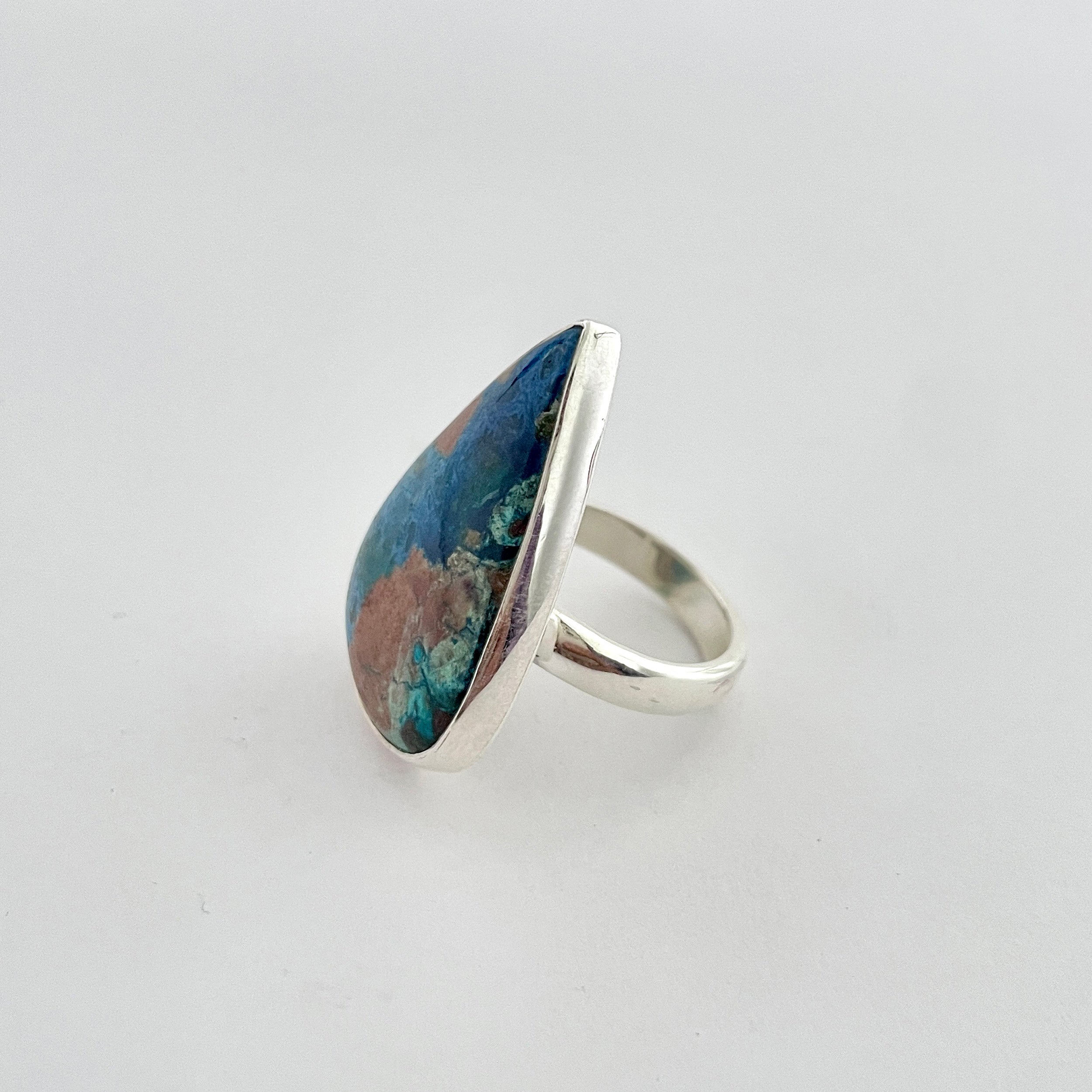 Shattuckite Ring-(STK-2-80)