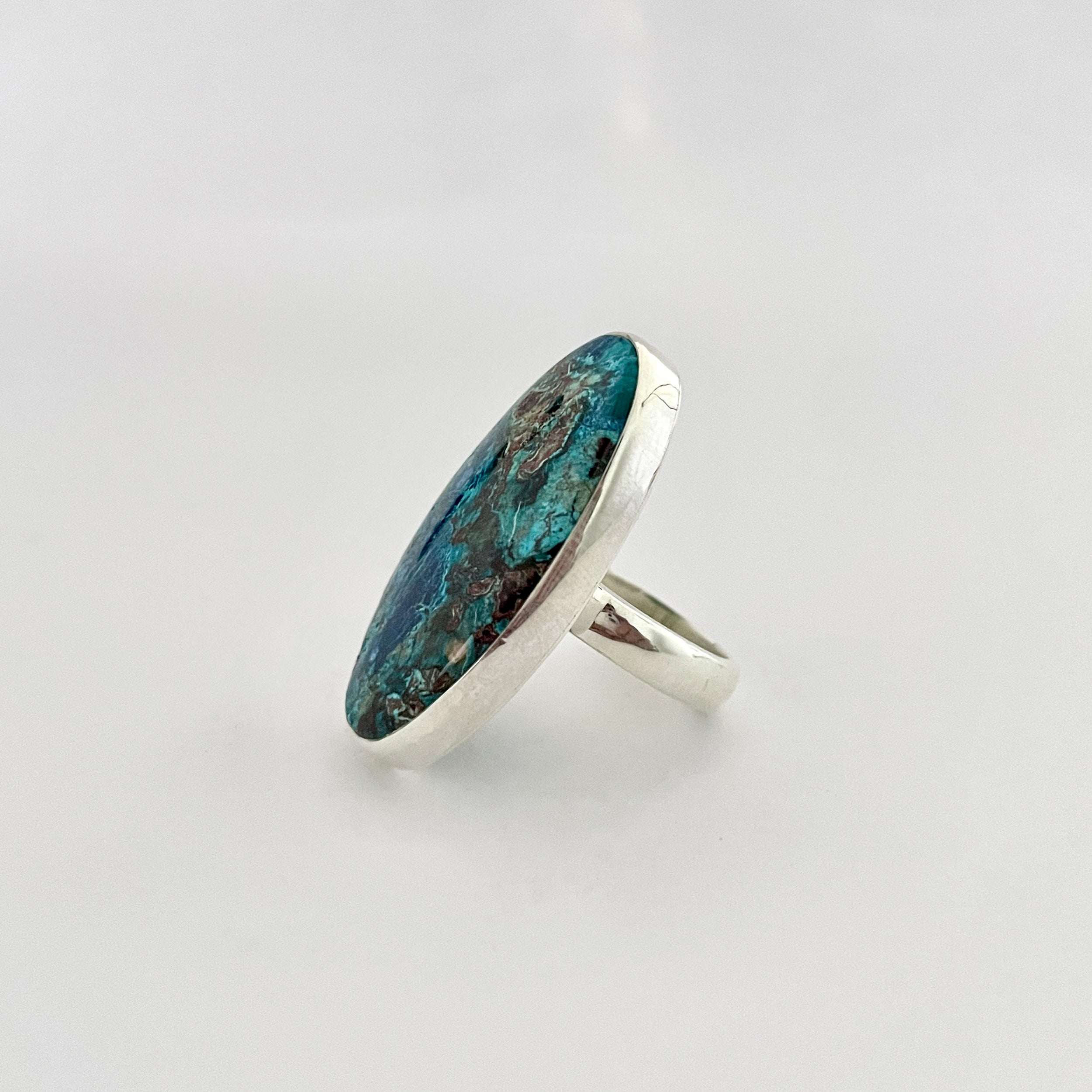 Shattuckite Ring-(STK-2-81)