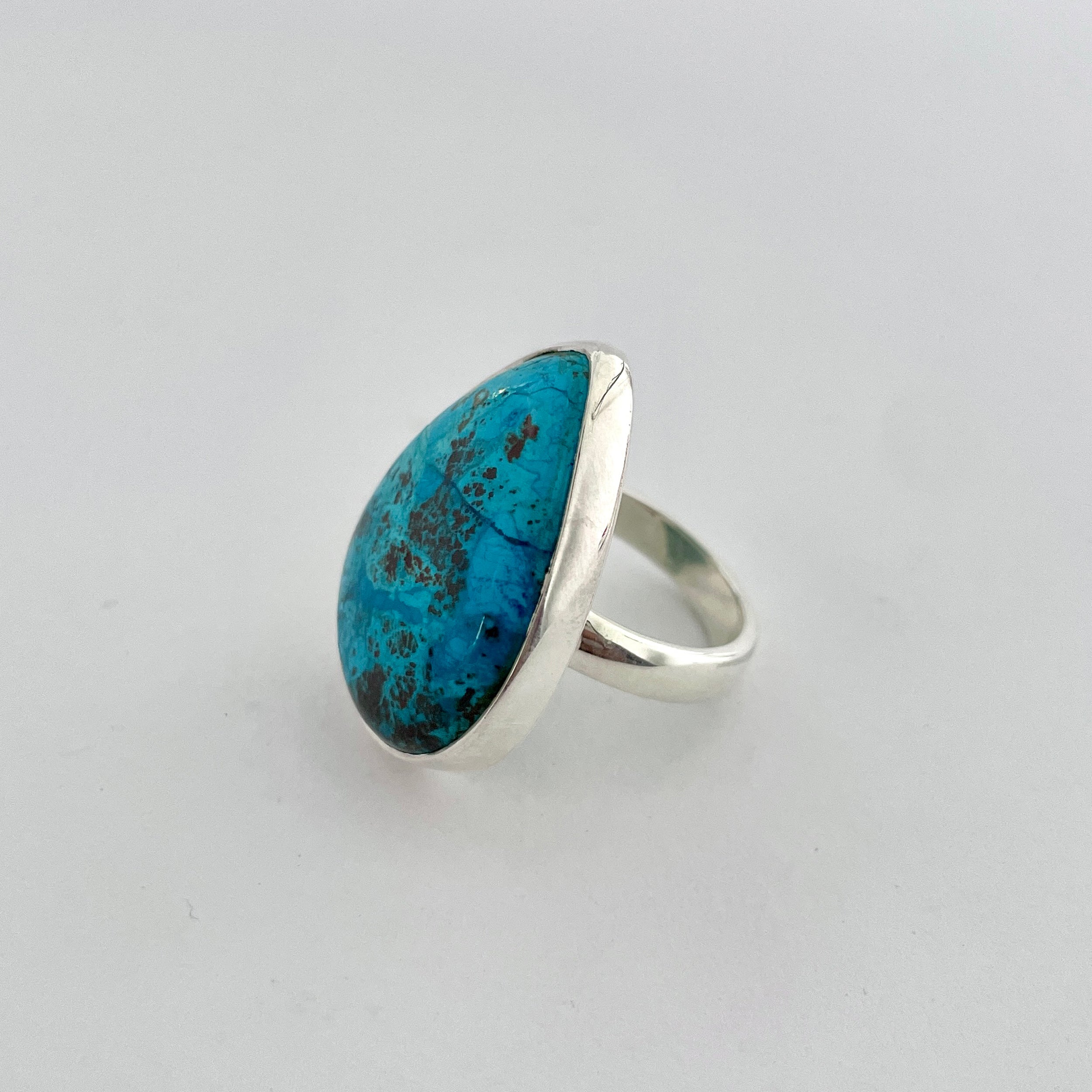 Shattuckite Ring-(STK-2-82)