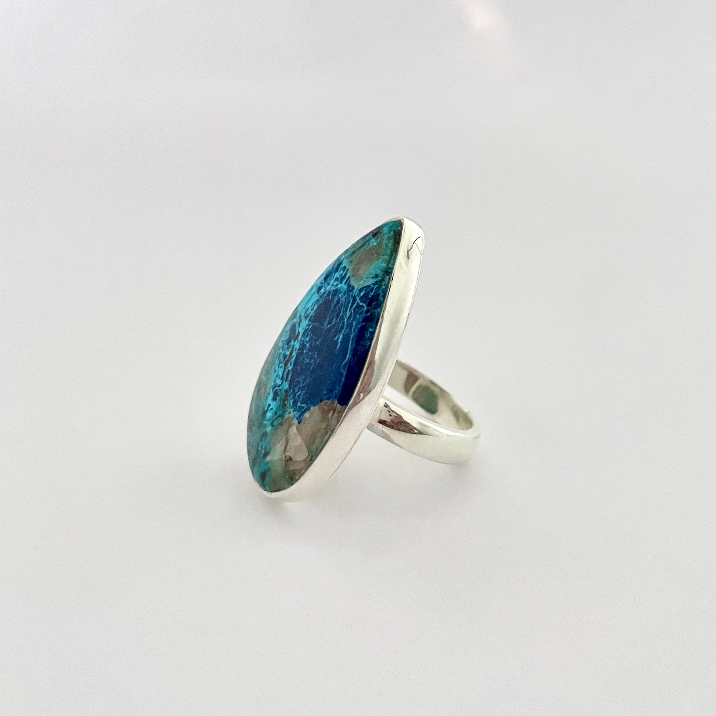 Shattuckite Ring-(STK-2-86)