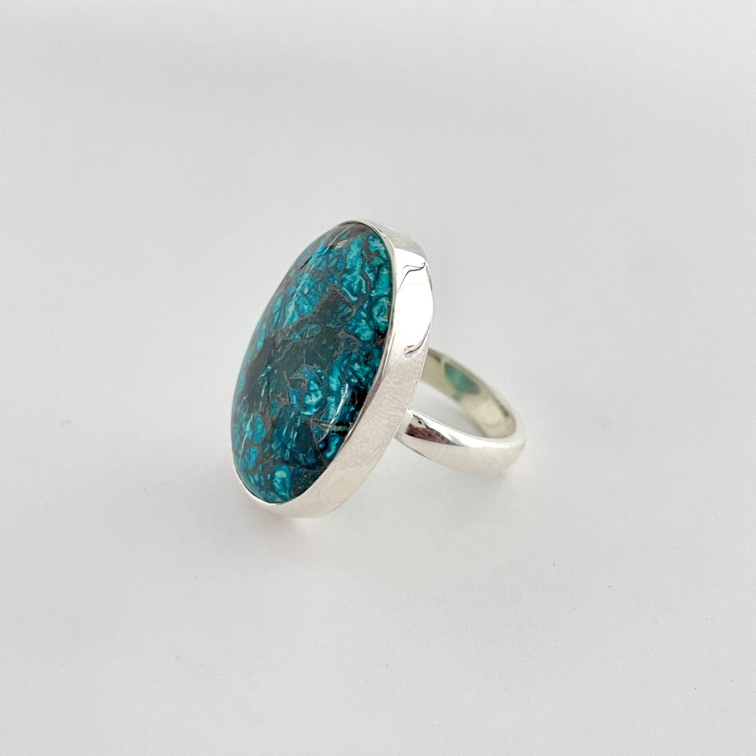Shattuckite Ring-(STK-2-87)