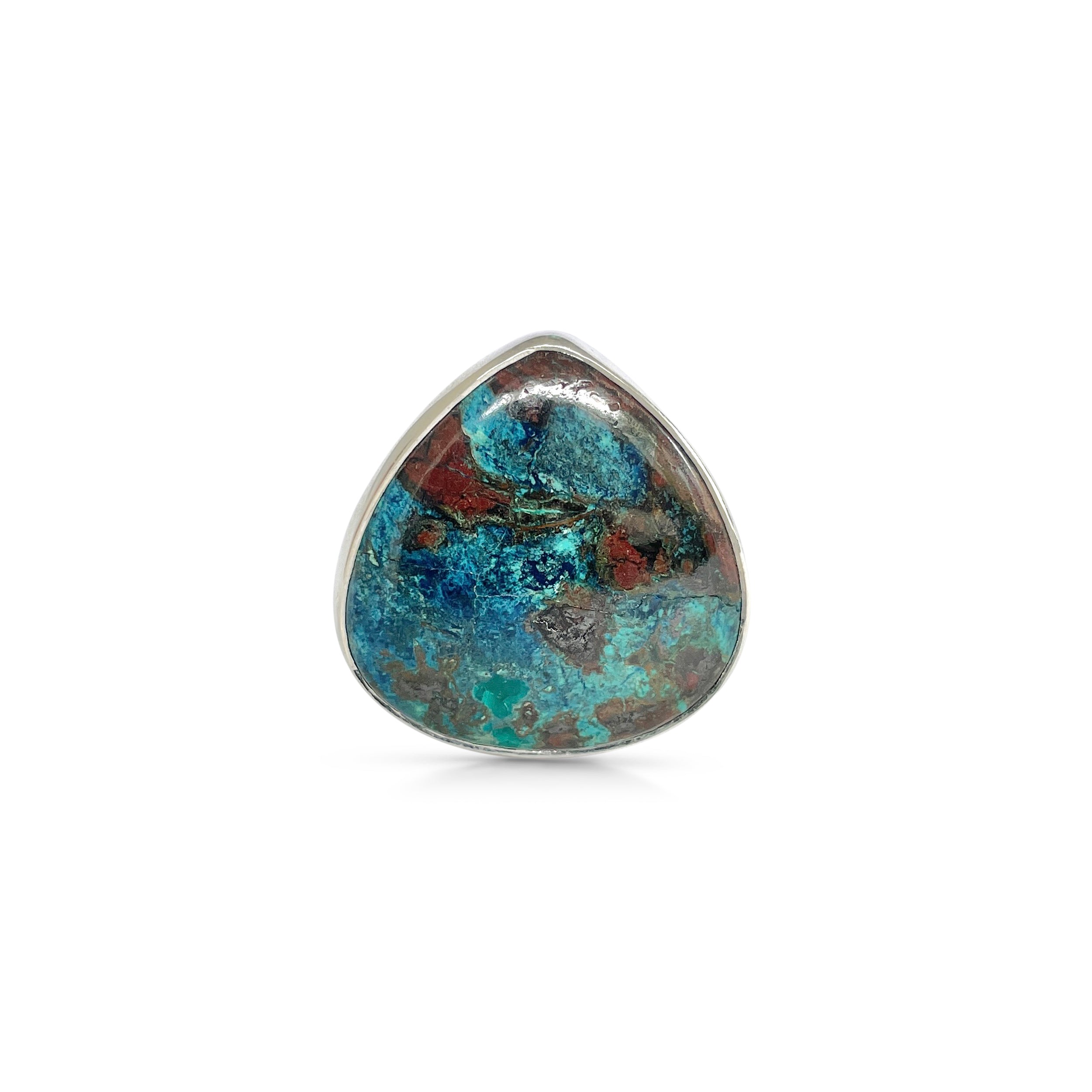 Shattuckite Ring-(STK-2-88)