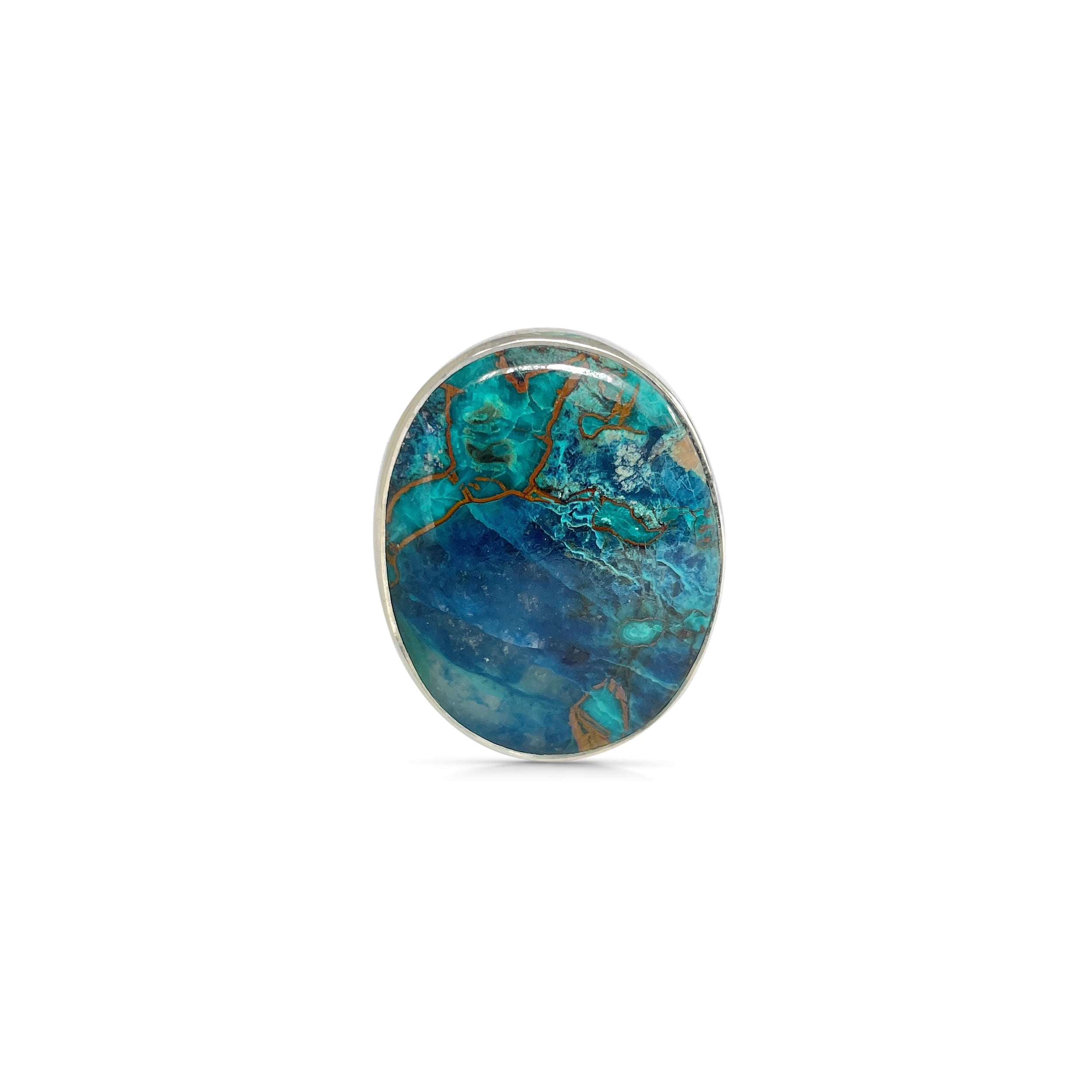 Shattuckite Ring-(STK-2-90)