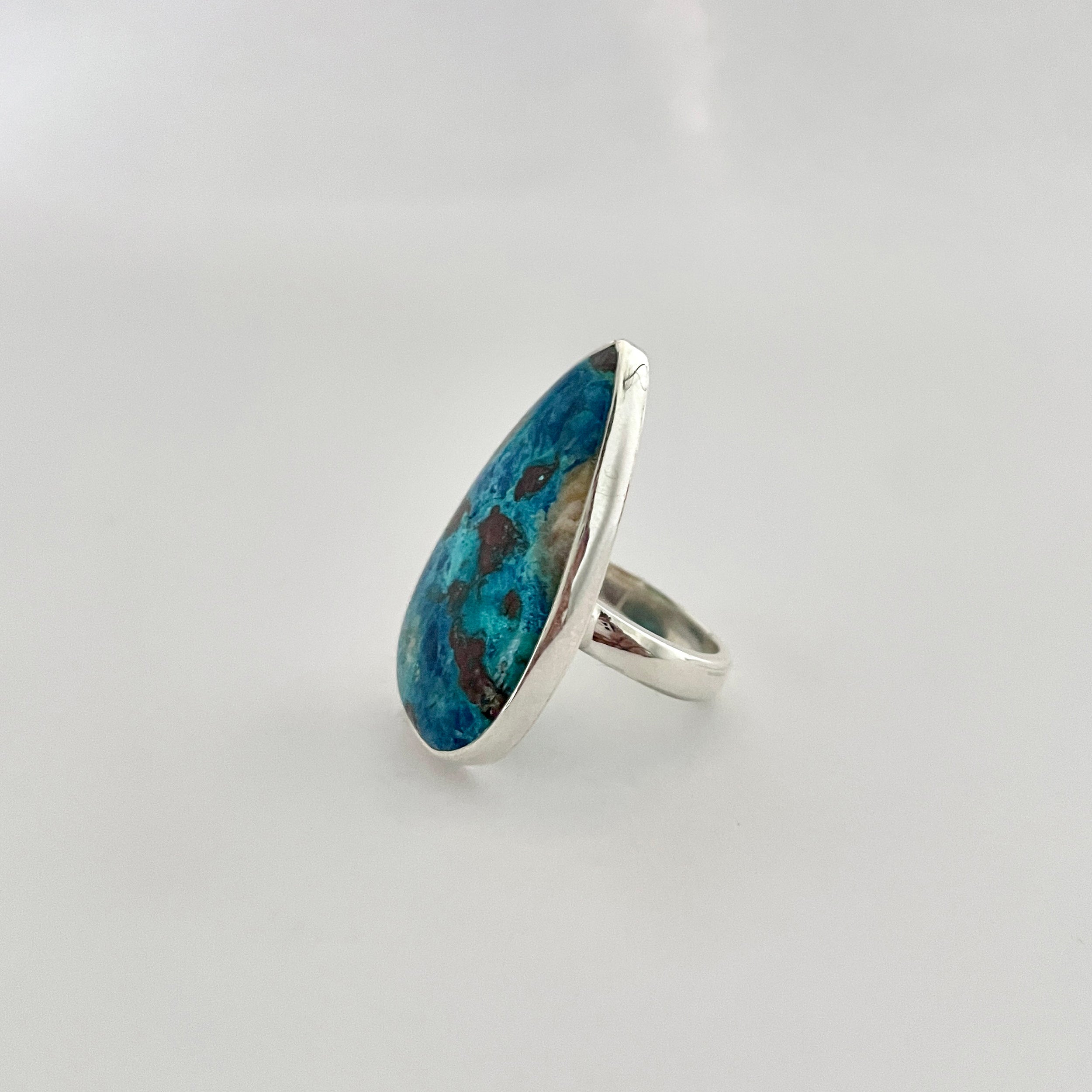 Shattuckite Ring-(STK-2-91)