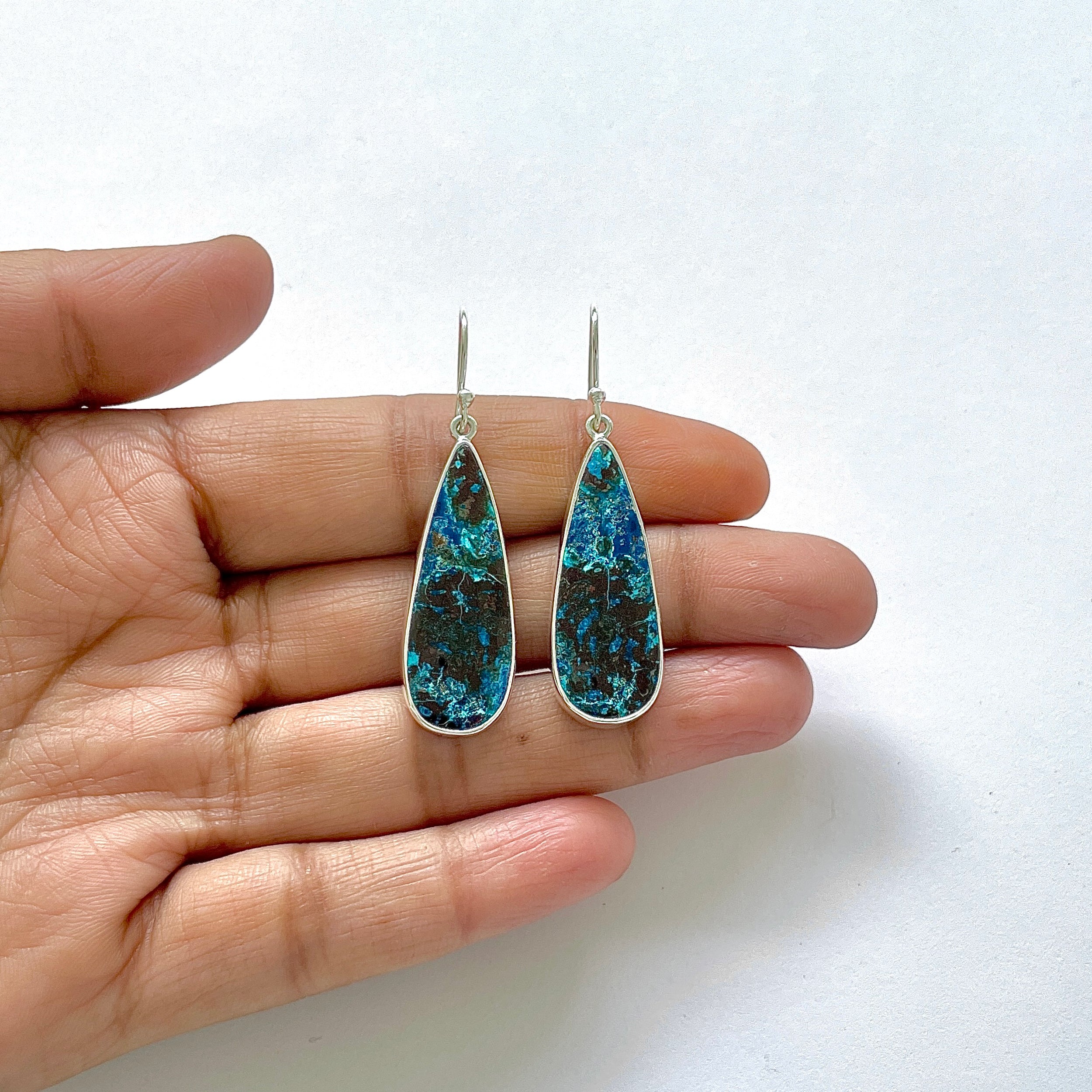 Shattuckite Earring-(STK-3-26)
