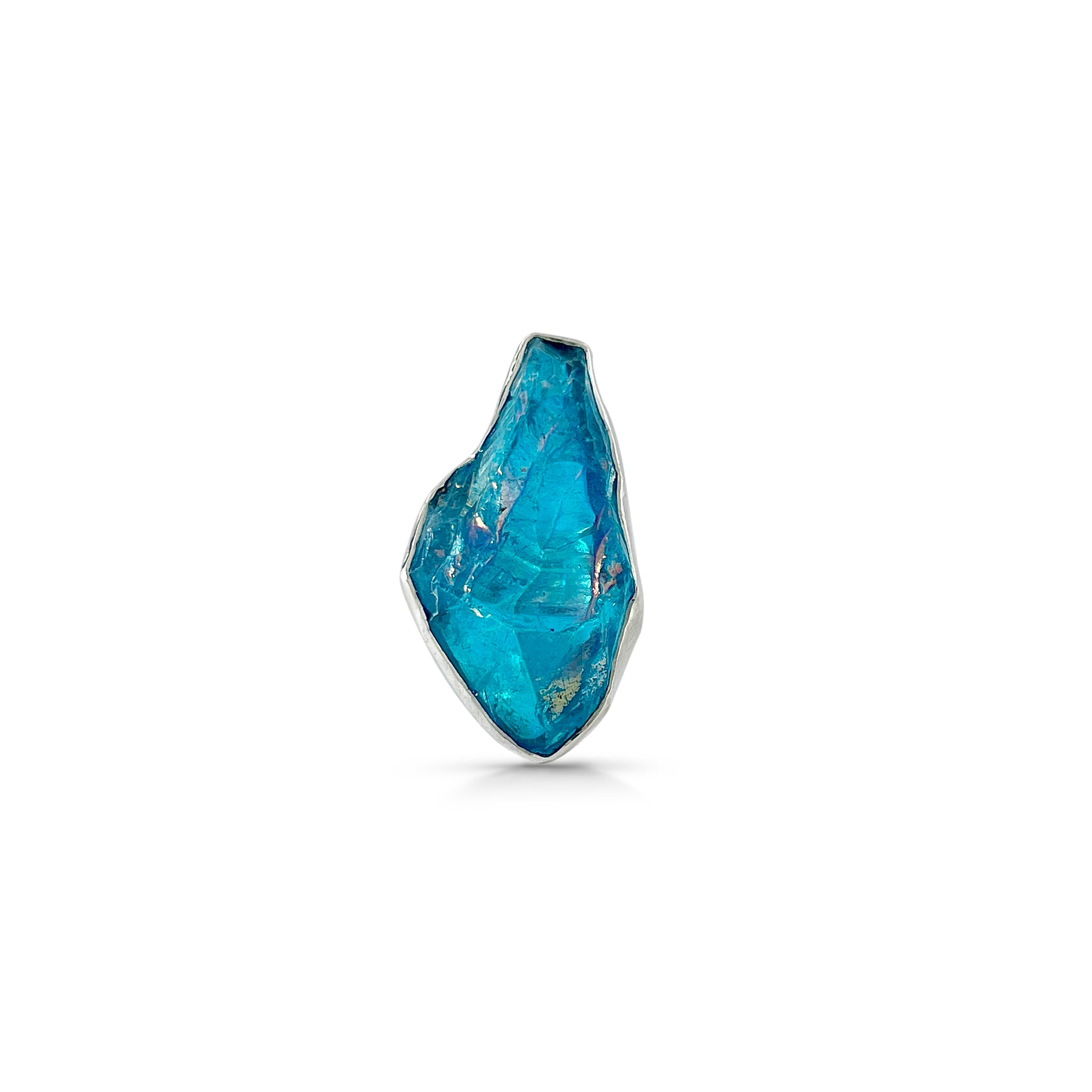 Titanium Druzy Blue Ring-(TDB-2-17)