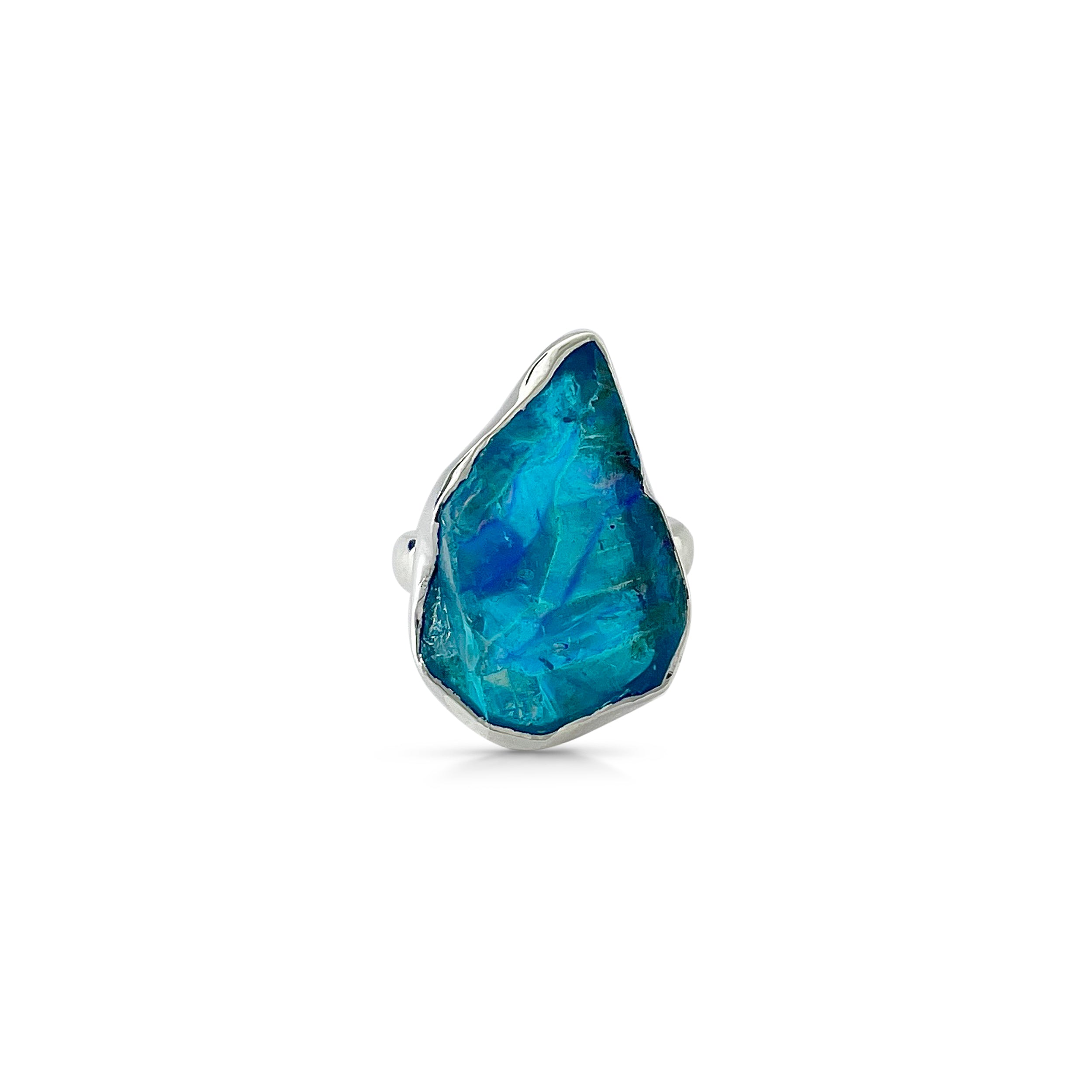Titanium Druzy Blue Ring-(TDB-2-29)