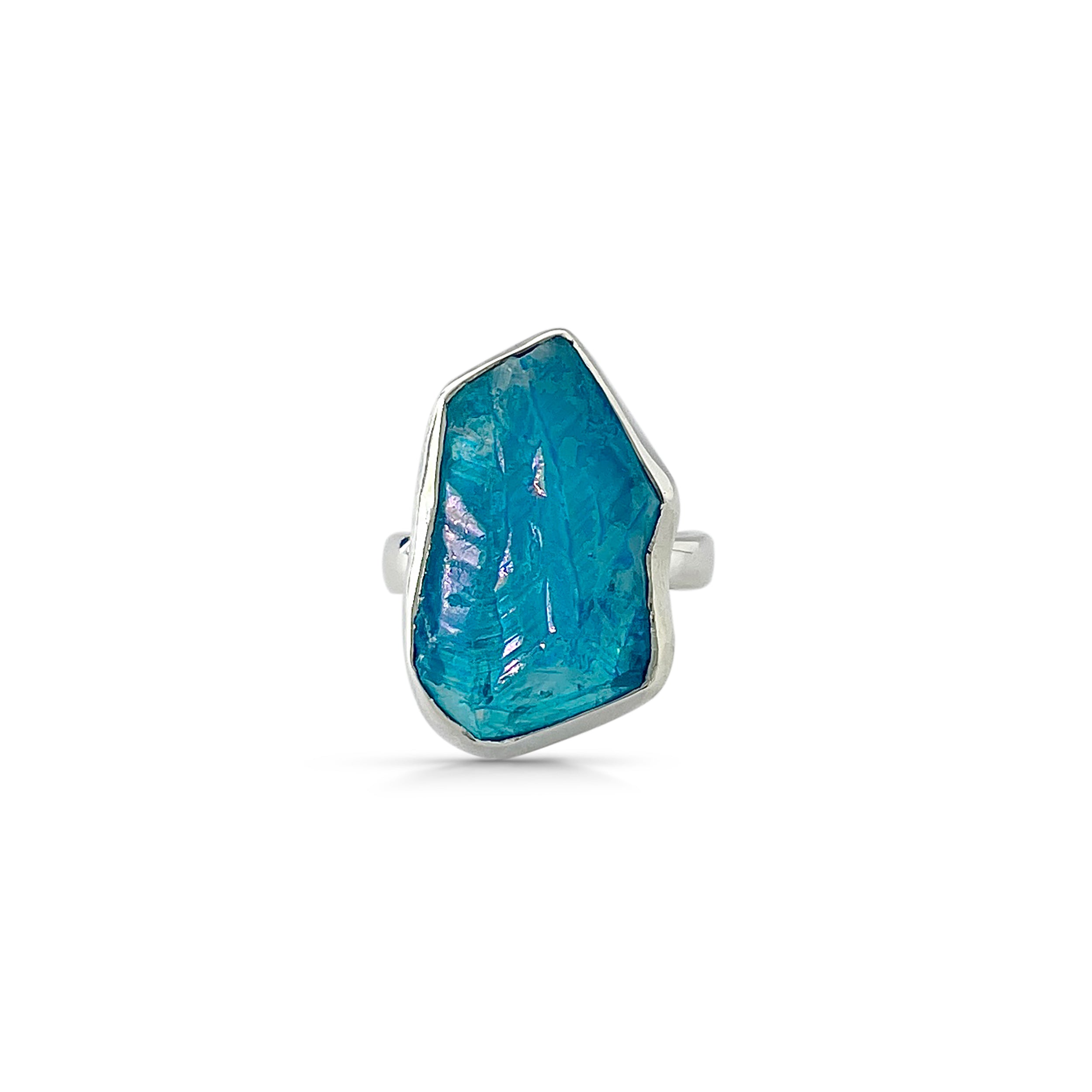 Titanium Druzy Blue Ring-(TDB-2-30)