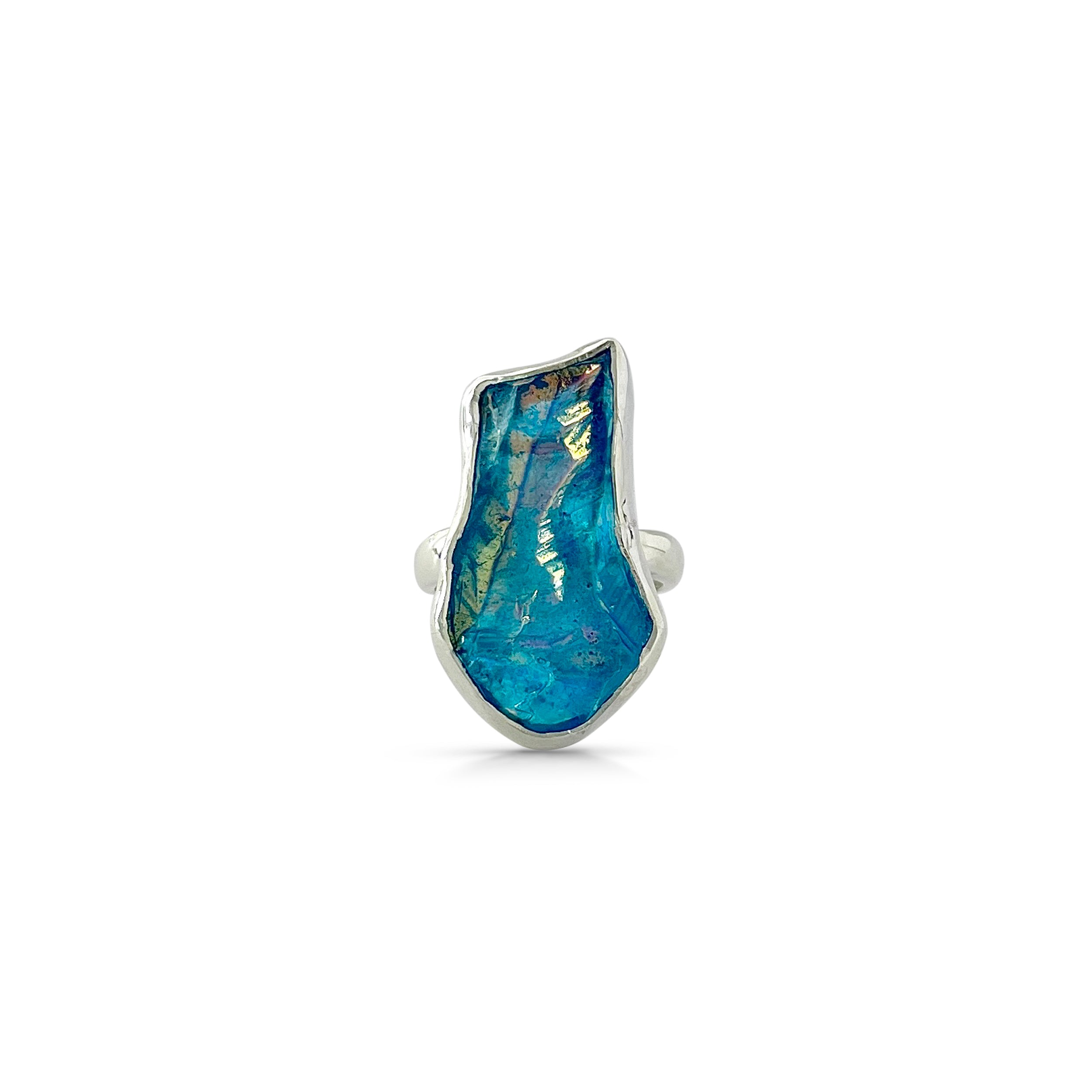Titanium Druzy Blue Ring-(TDB-2-38)