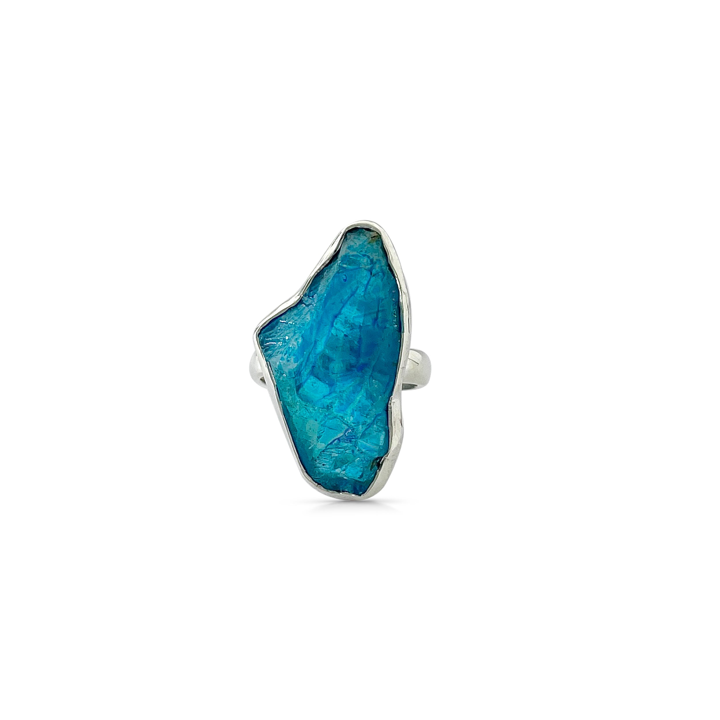 Titanium Druzy Blue Ring-(TDB-2-49)
