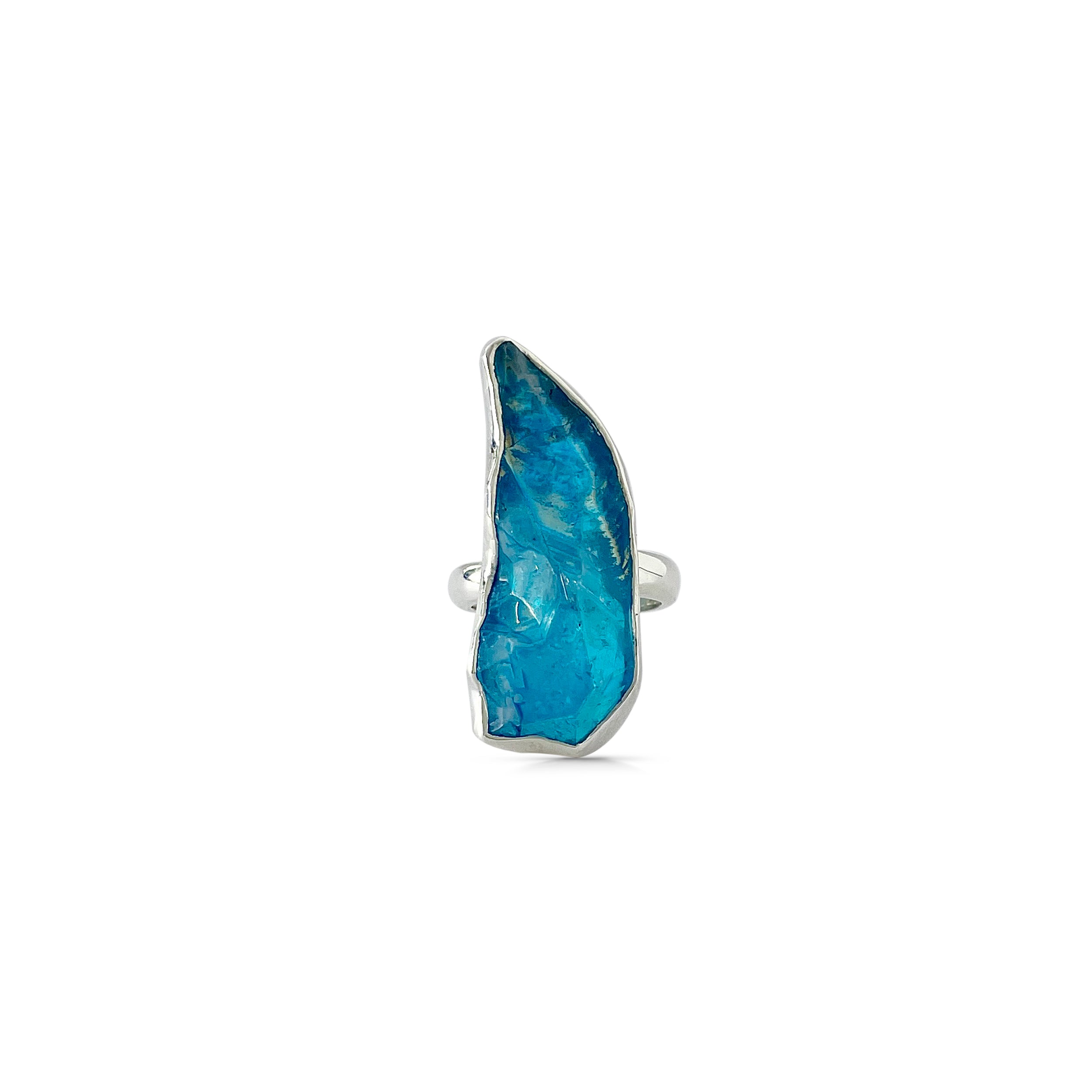 Titanium Druzy Blue Ring-(TDB-2-52)