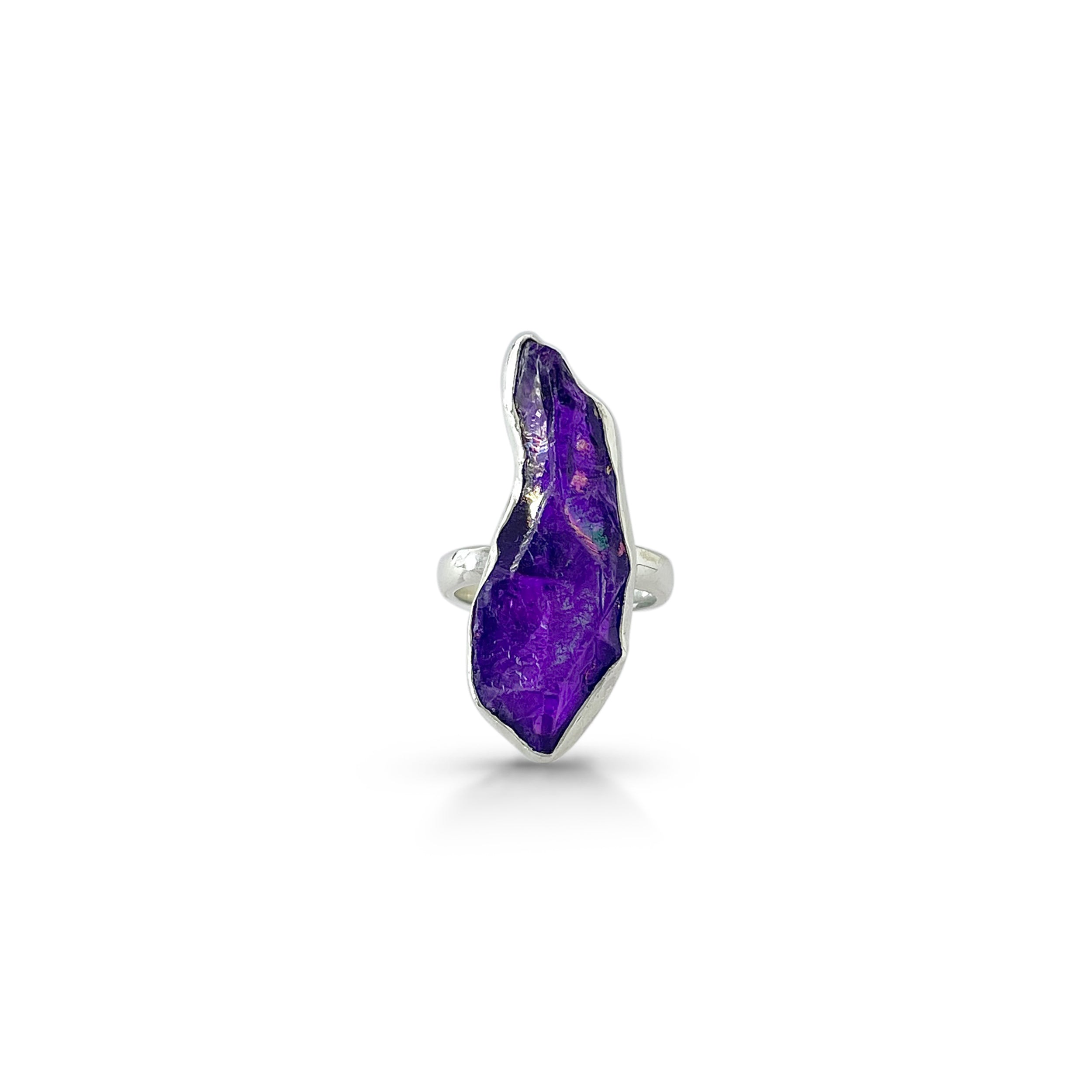 Titanium Druzy Purple Ring-(TDP-2-1)