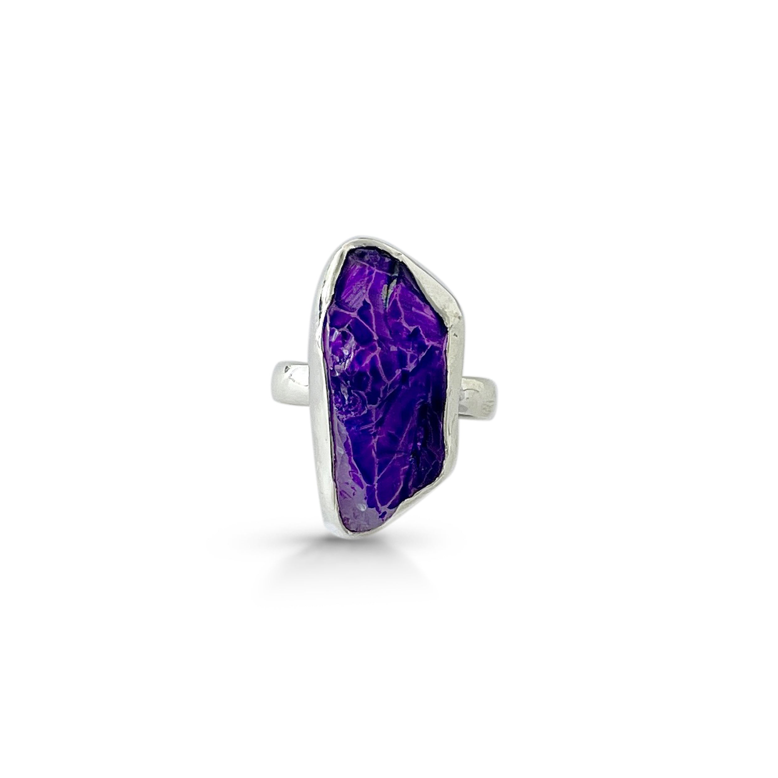 Titanium Druzy Purple Ring-(TDP-2-14)