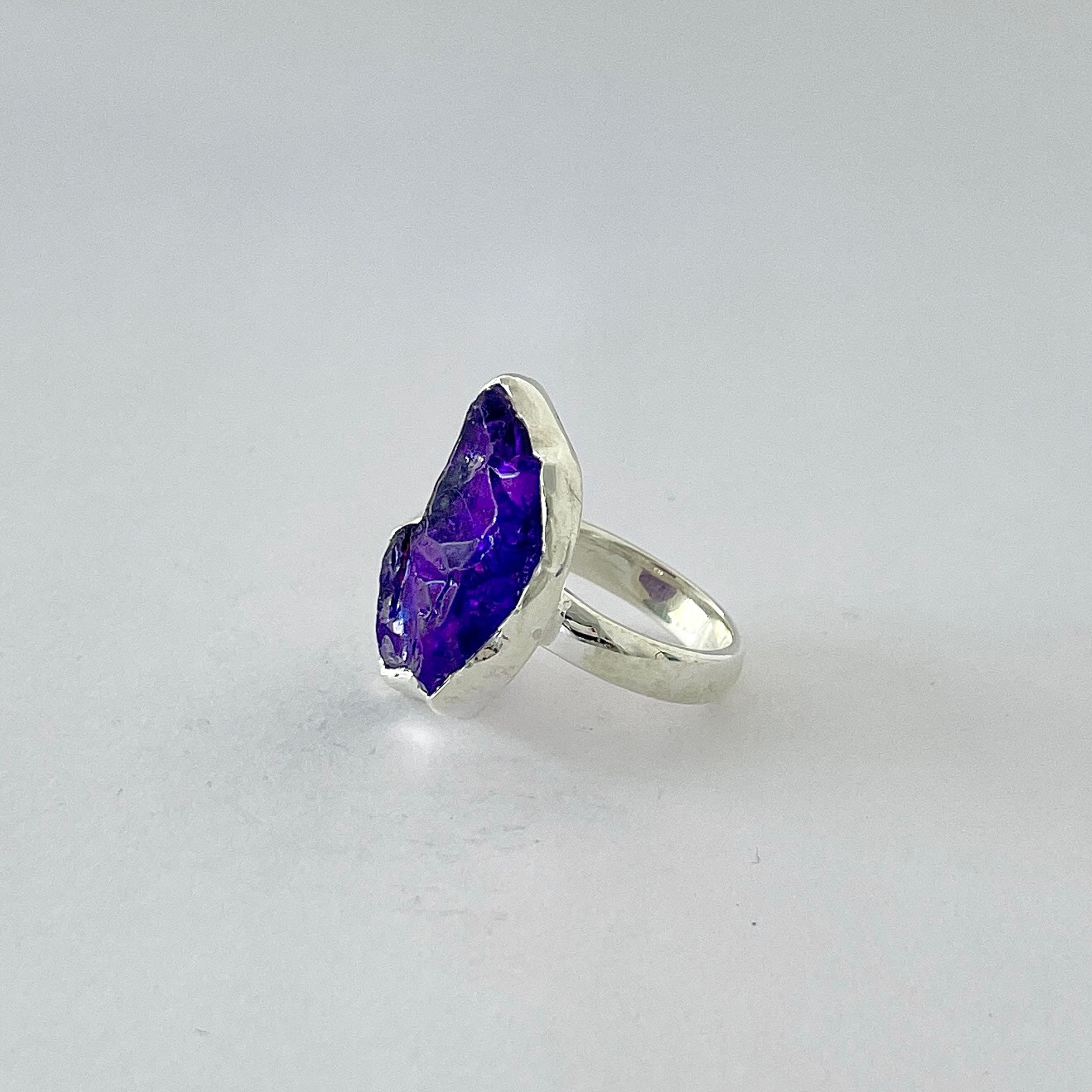 Titanium Druzy Purple Ring-(TDP-2-2)
