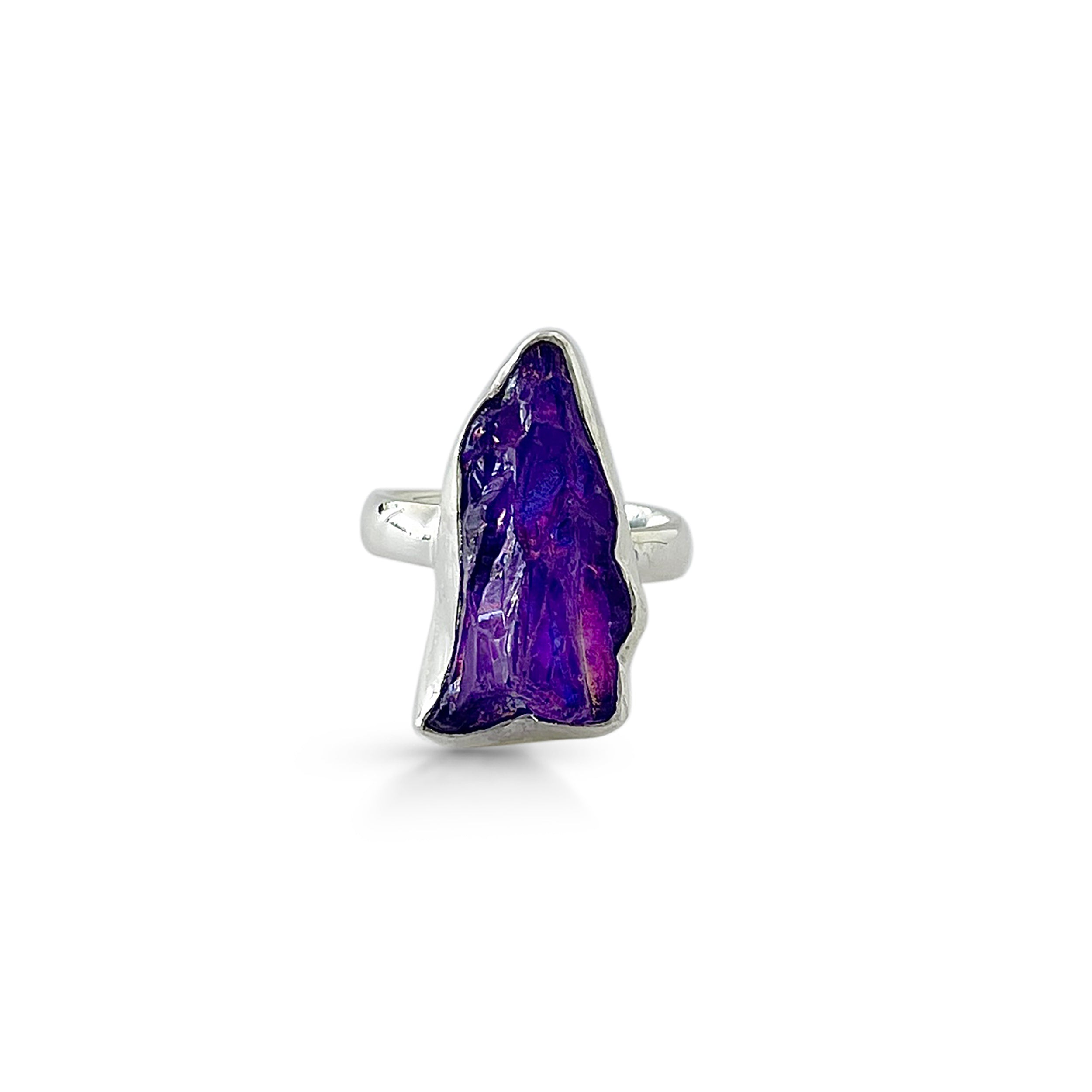 Titanium Druzy Purple Ring-(TDP-2-3)
