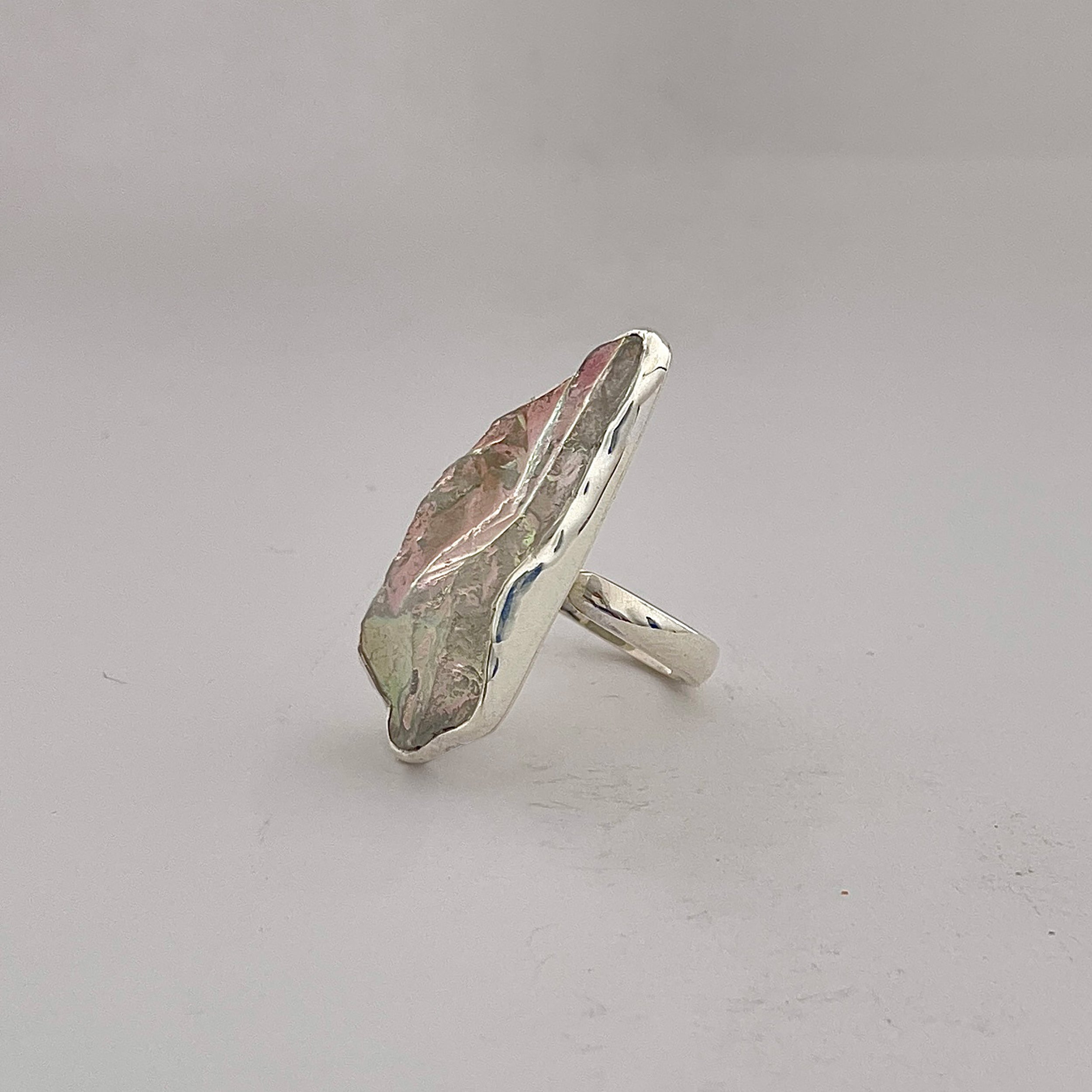 Titanium Druzy White Ring-(TDW-2-29)