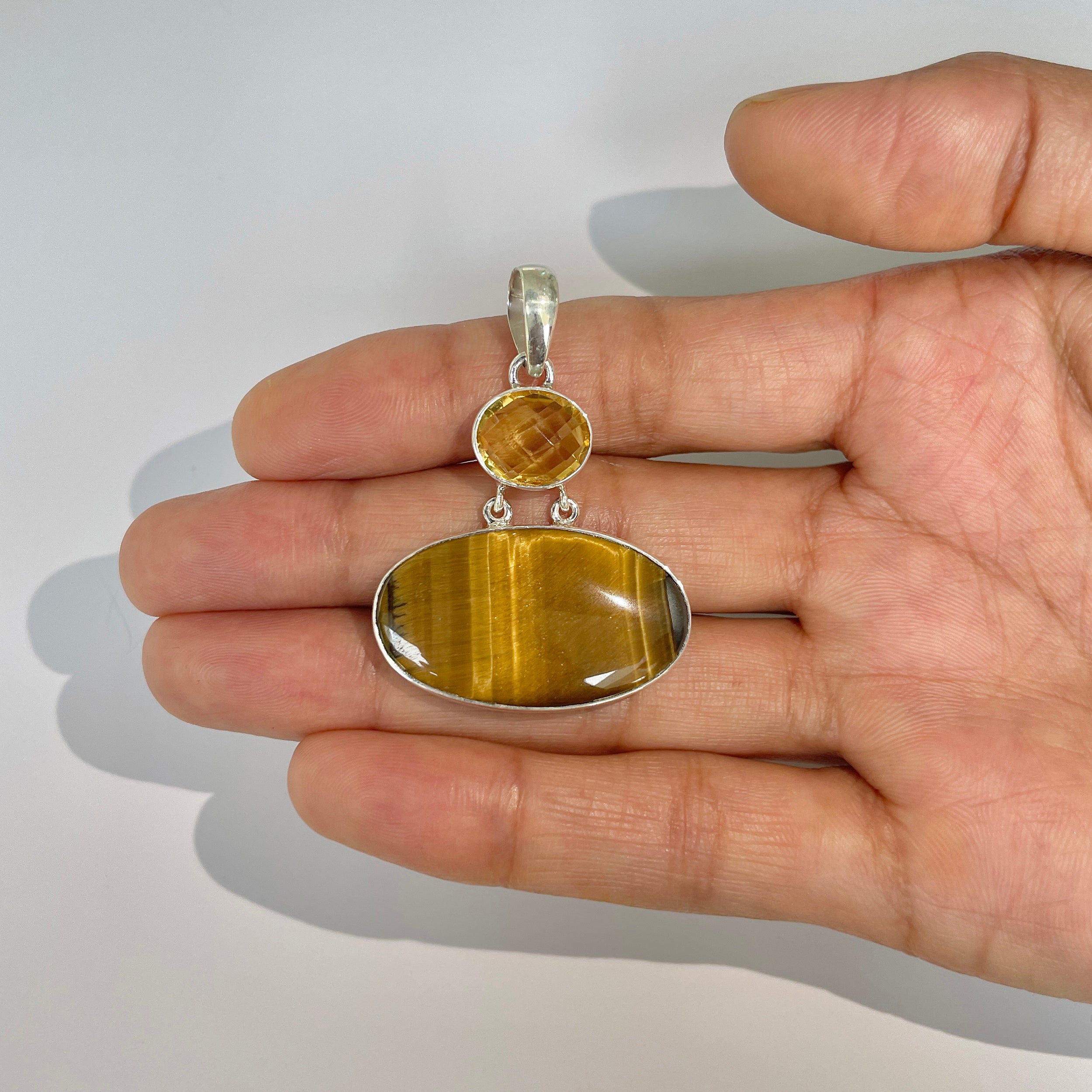 Tiger Eye Pendant-(TGE-1-1)