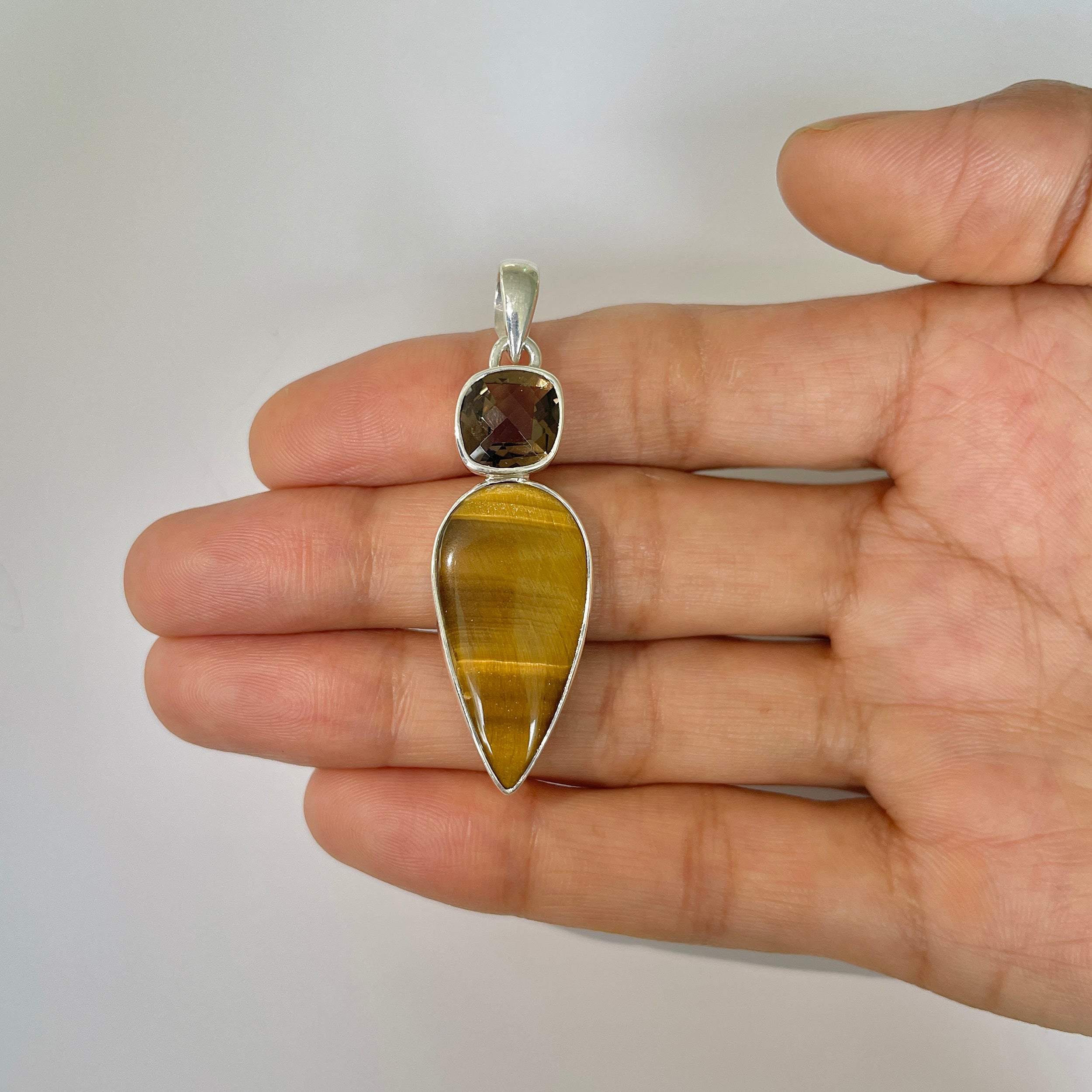 Tiger Eye Pendant-(TGE-1-12)