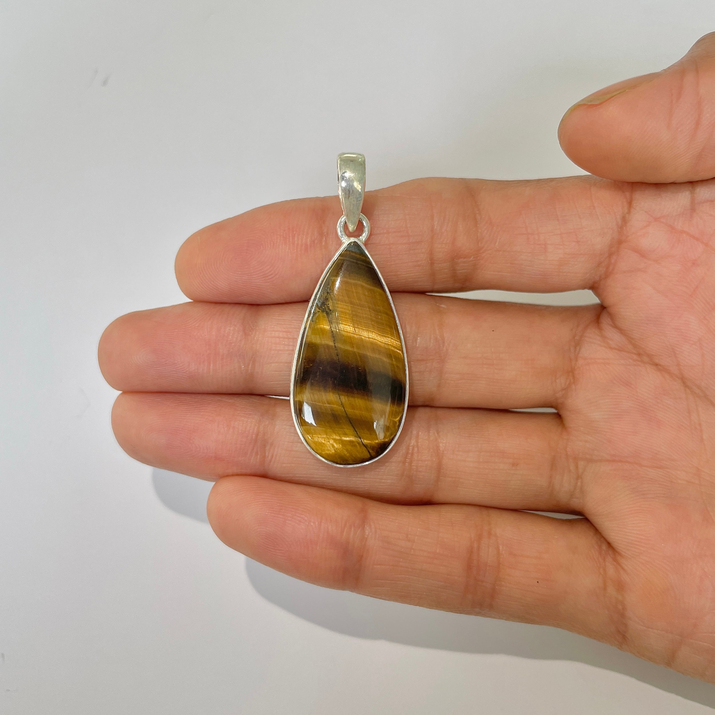 Tiger Eye Pendant-(TGE-1-13)