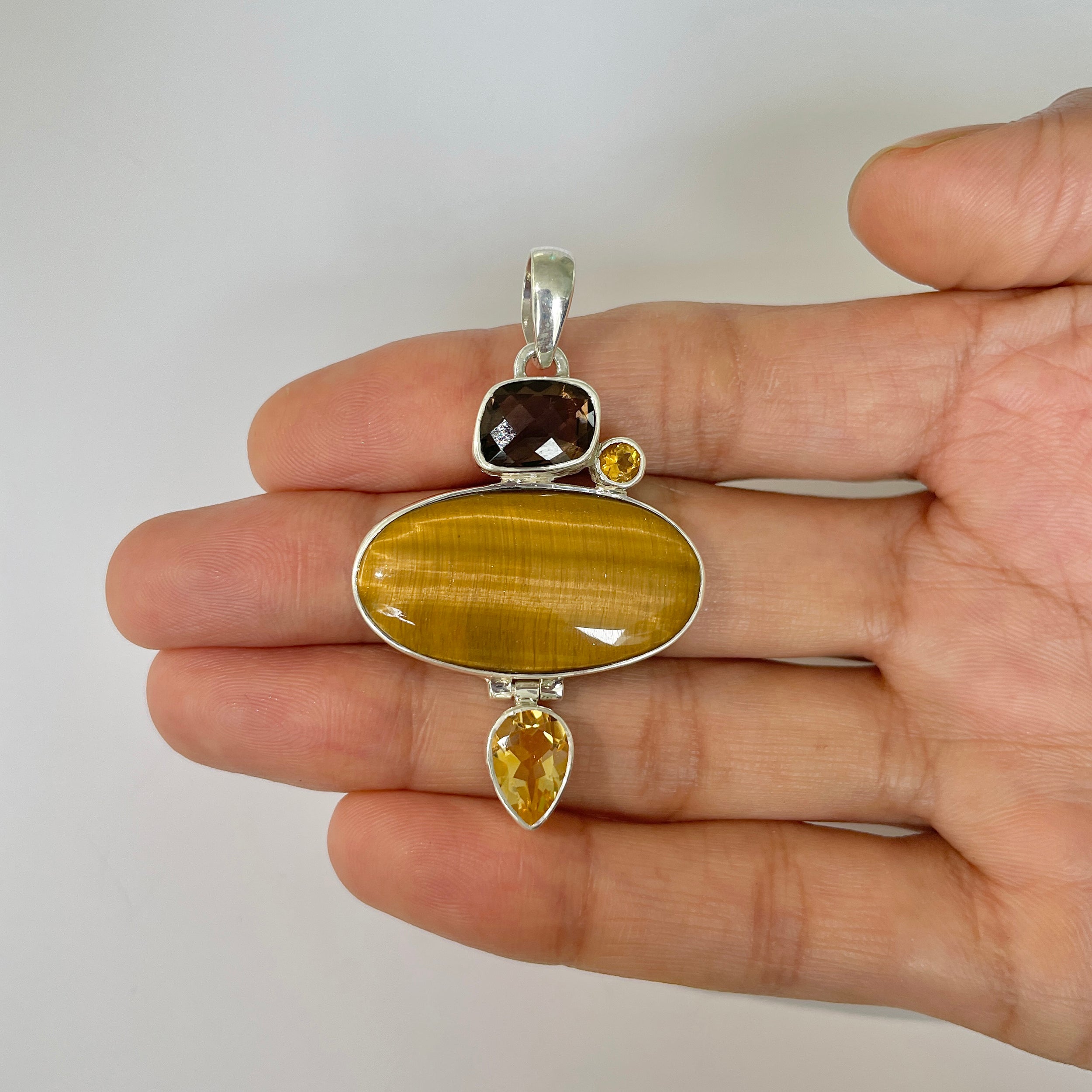Tiger Eye Pendant-(TGE-1-19)