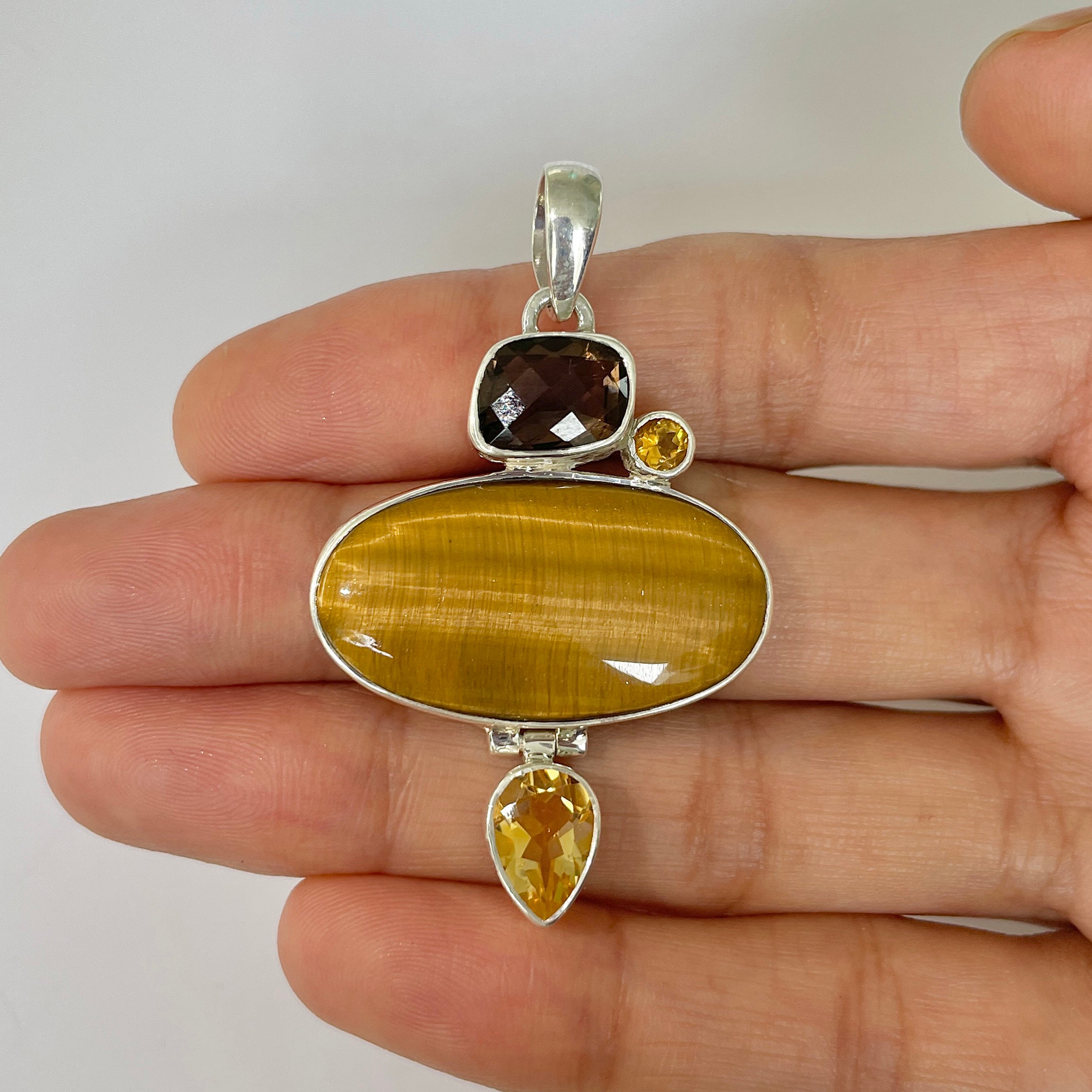 Tiger Eye Pendant-(TGE-1-19)