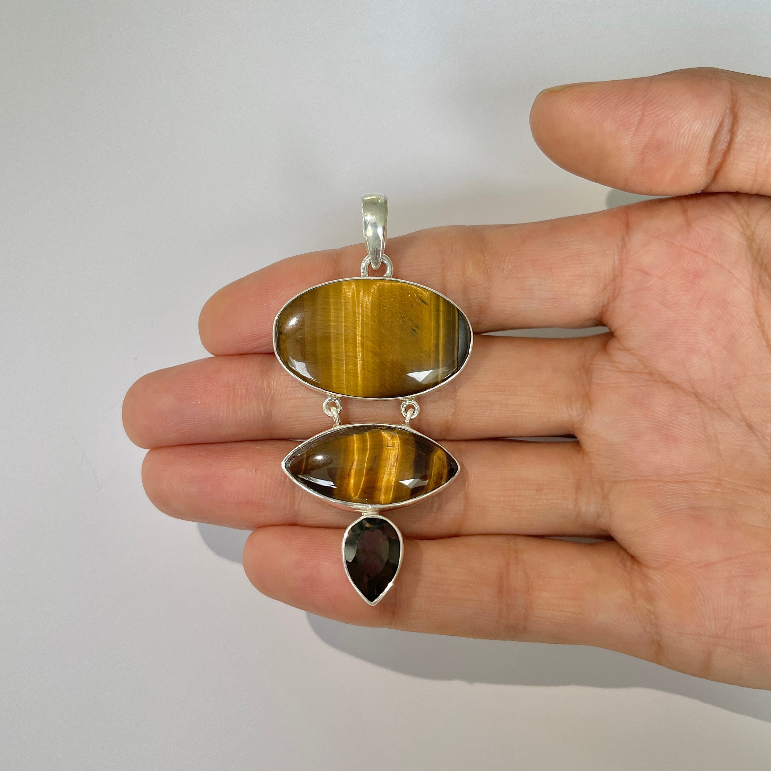 Tiger Eye Pendant-(TGE-1-2)