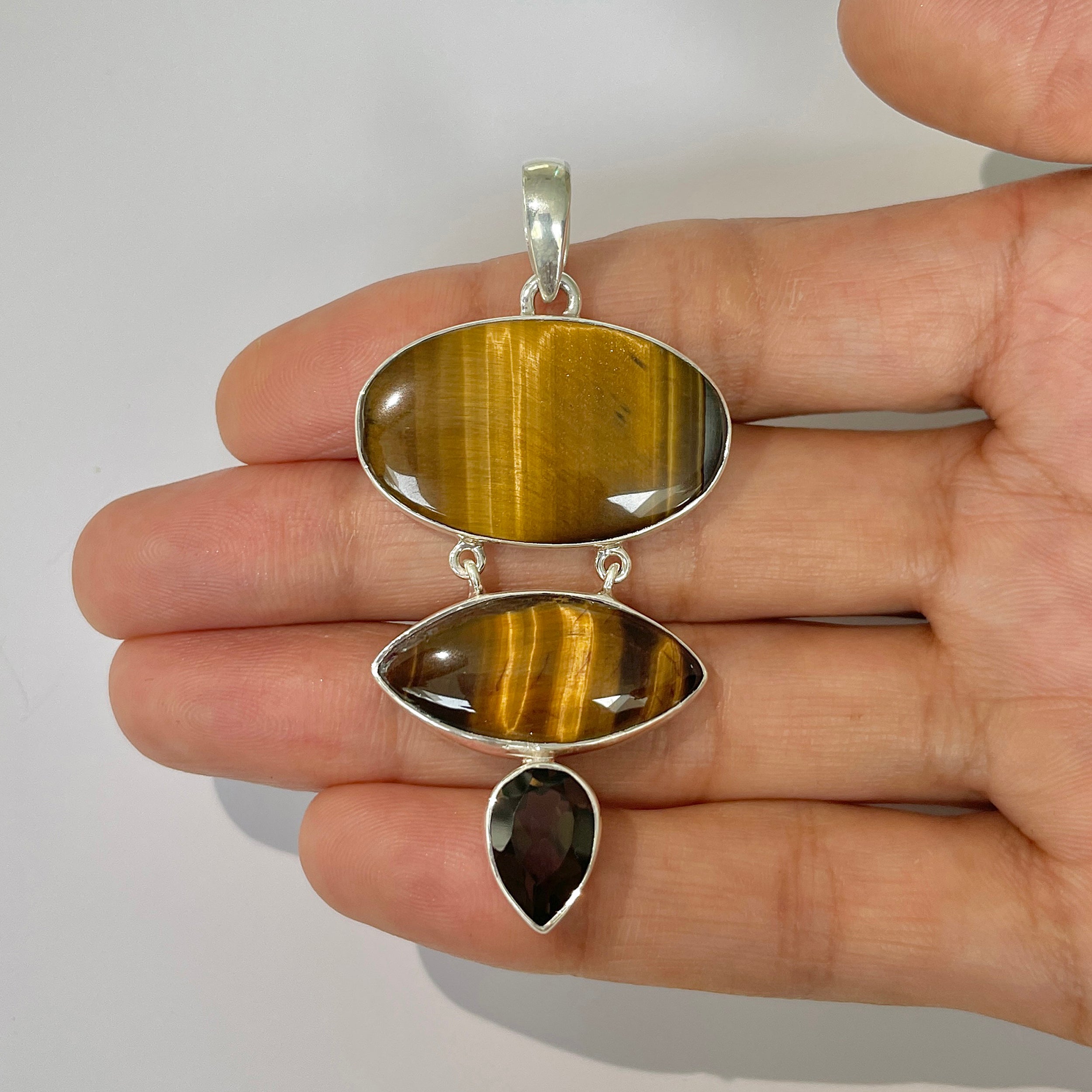 Tiger Eye Pendant-(TGE-1-2)
