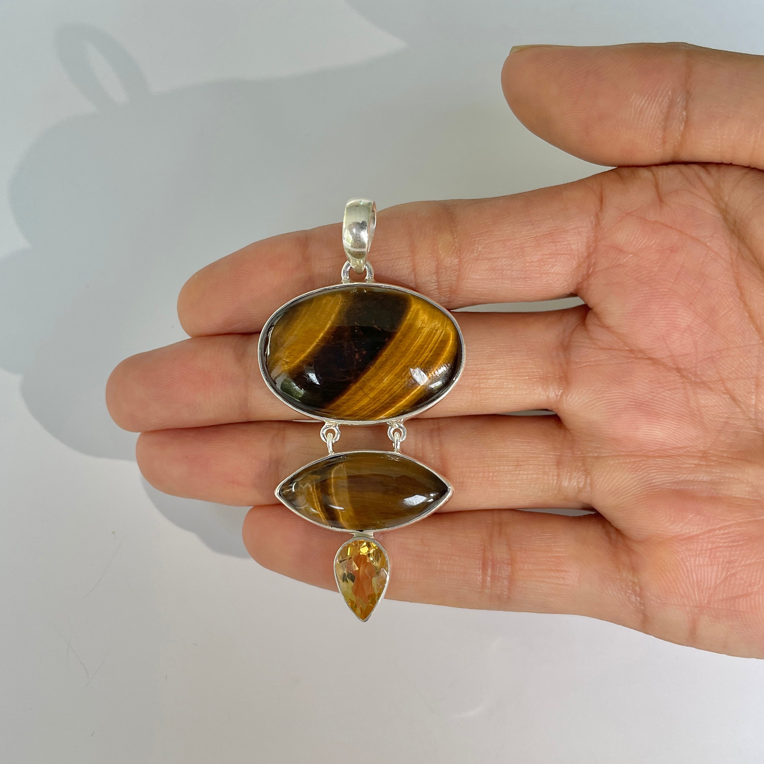 Tiger Eye Pendant-(TGE-1-22)