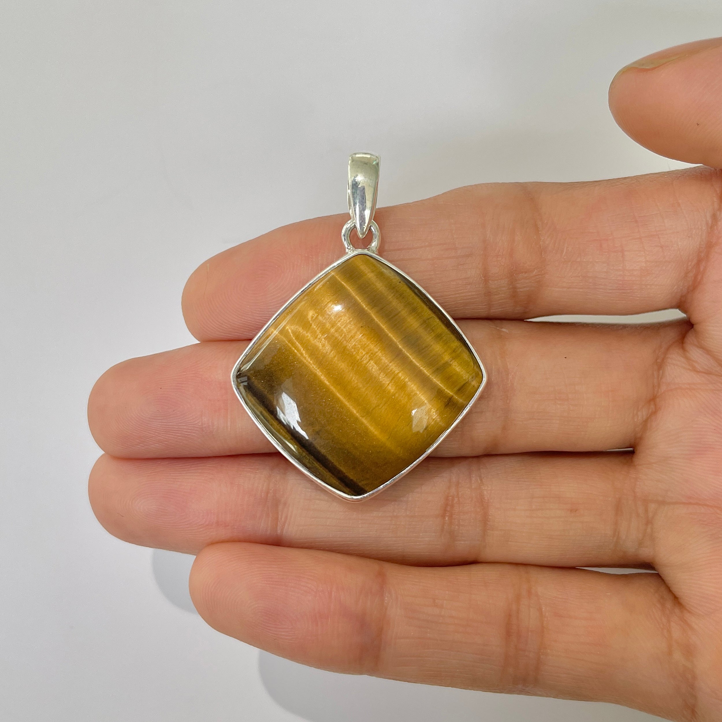 Tiger Eye Pendant-(TGE-1-23)