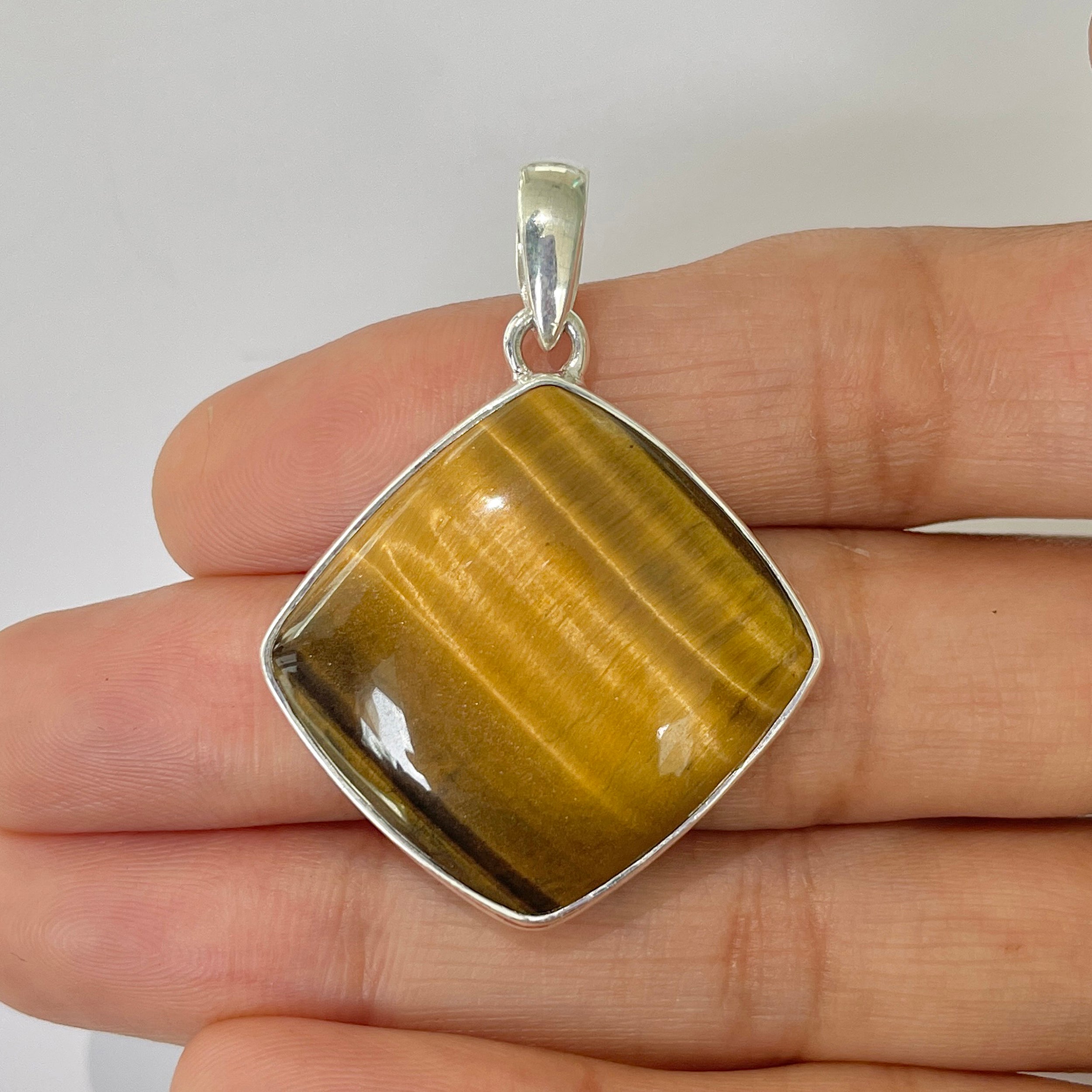 Tiger Eye Pendant-(TGE-1-23)