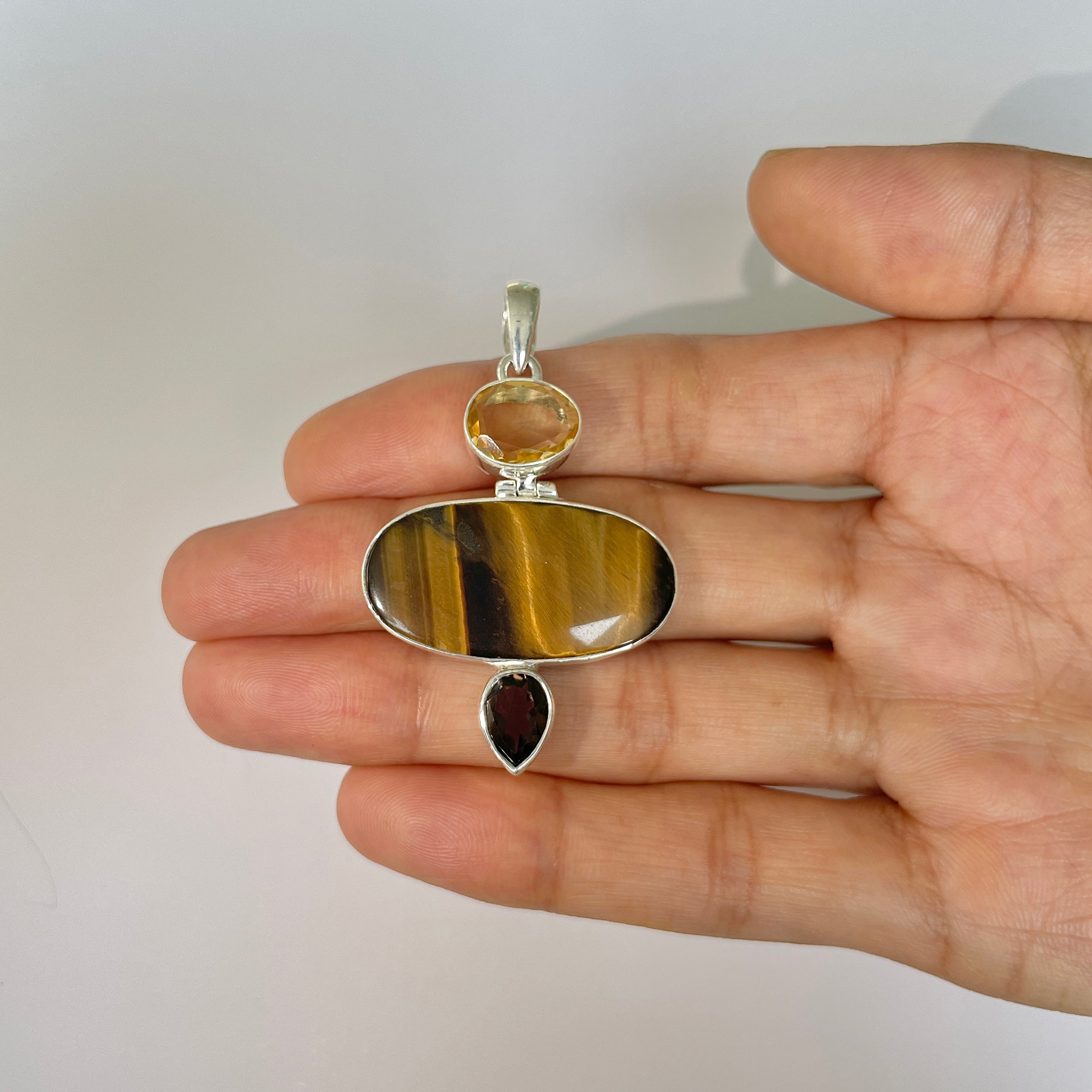 Tiger Eye Pendant-(TGE-1-25)