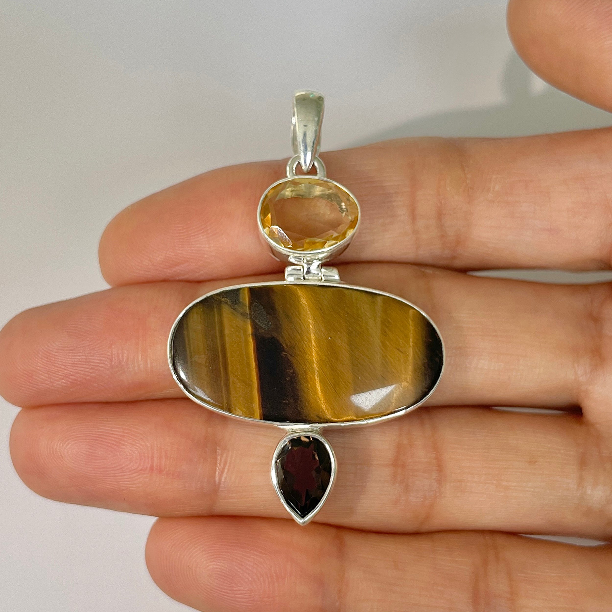 Tiger Eye Pendant-(TGE-1-25)