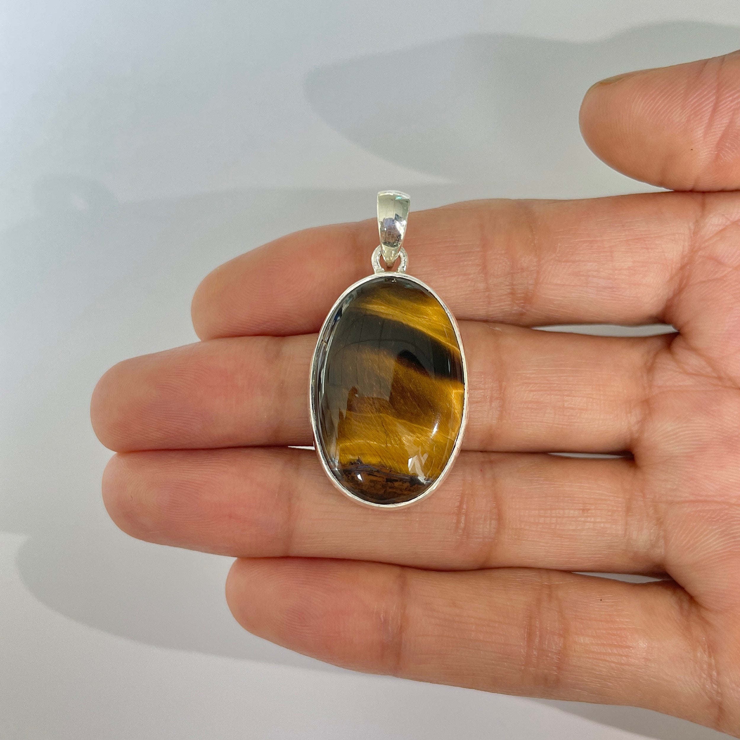 Tiger Eye Pendant-(TGE-1-26)
