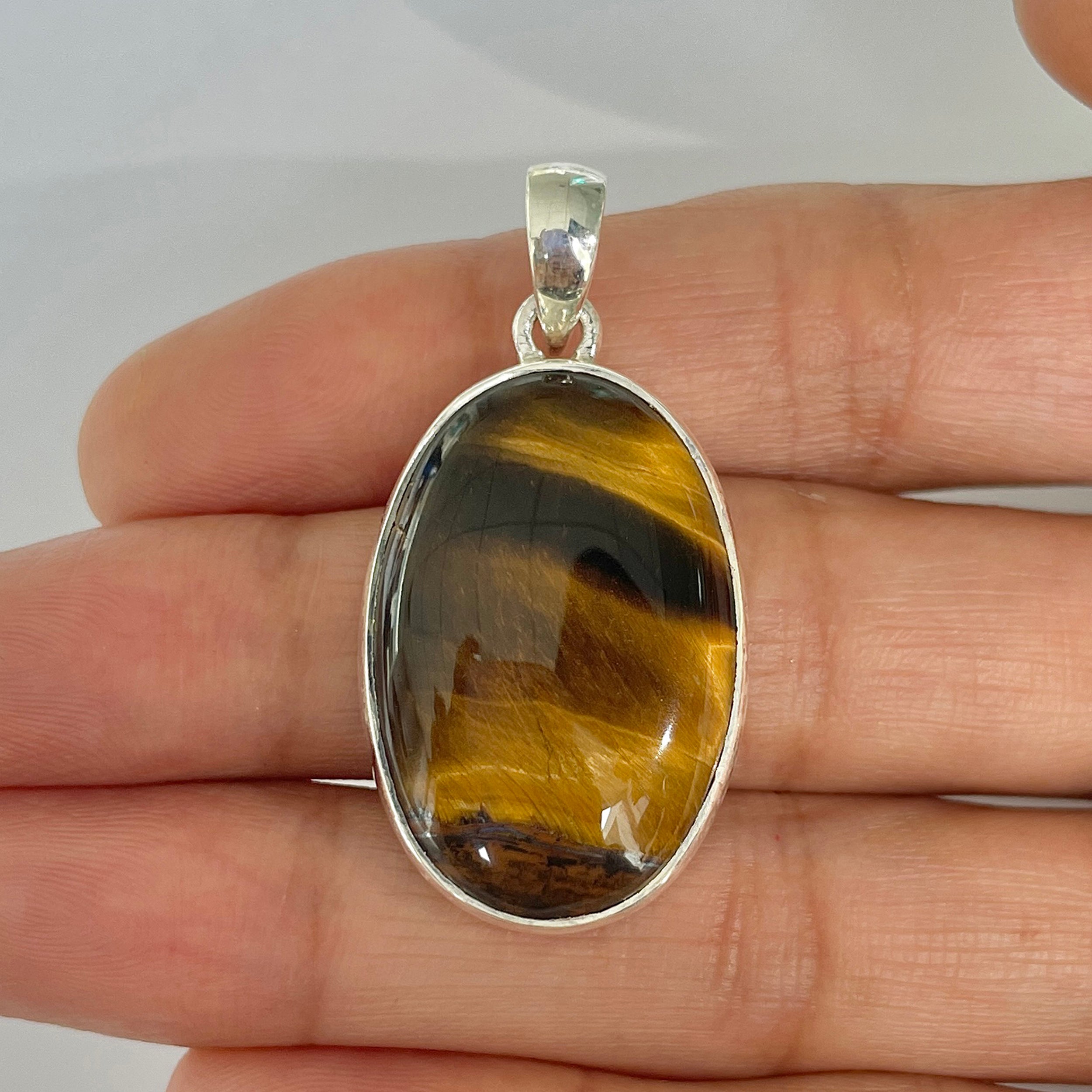 Tiger Eye Pendant-(TGE-1-26)