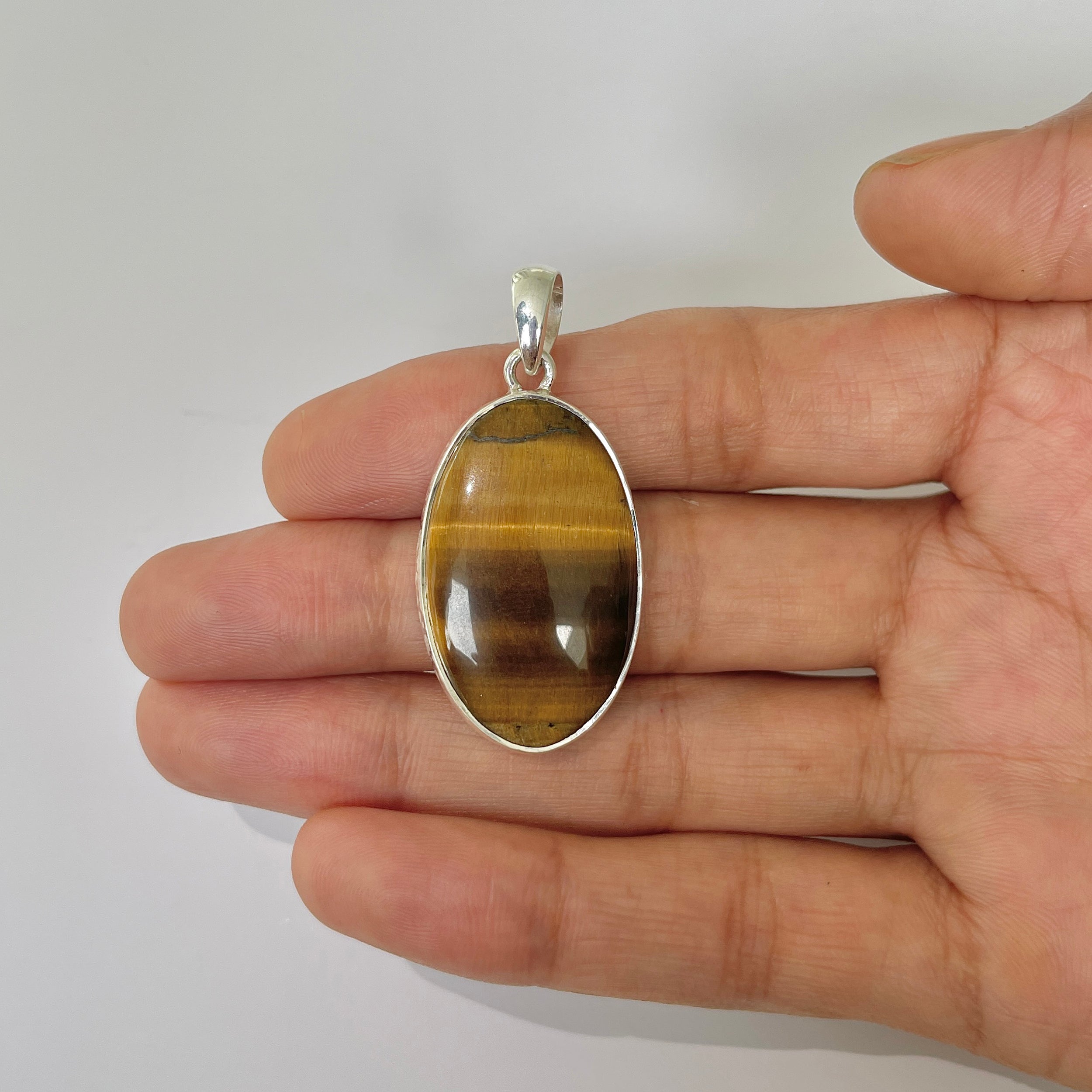 Tiger Eye Pendant-(TGE-1-29)