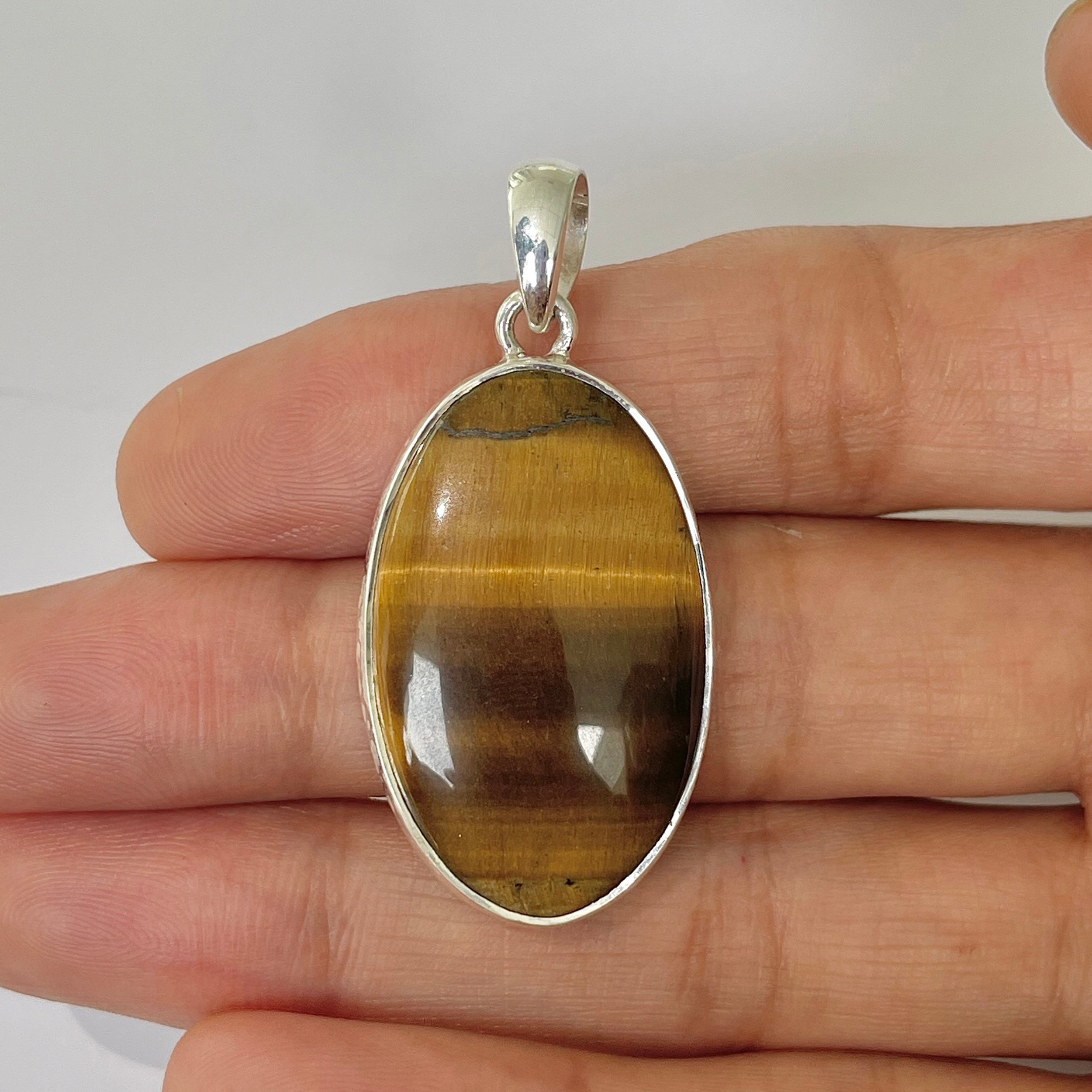 Tiger Eye Pendant-(TGE-1-29)