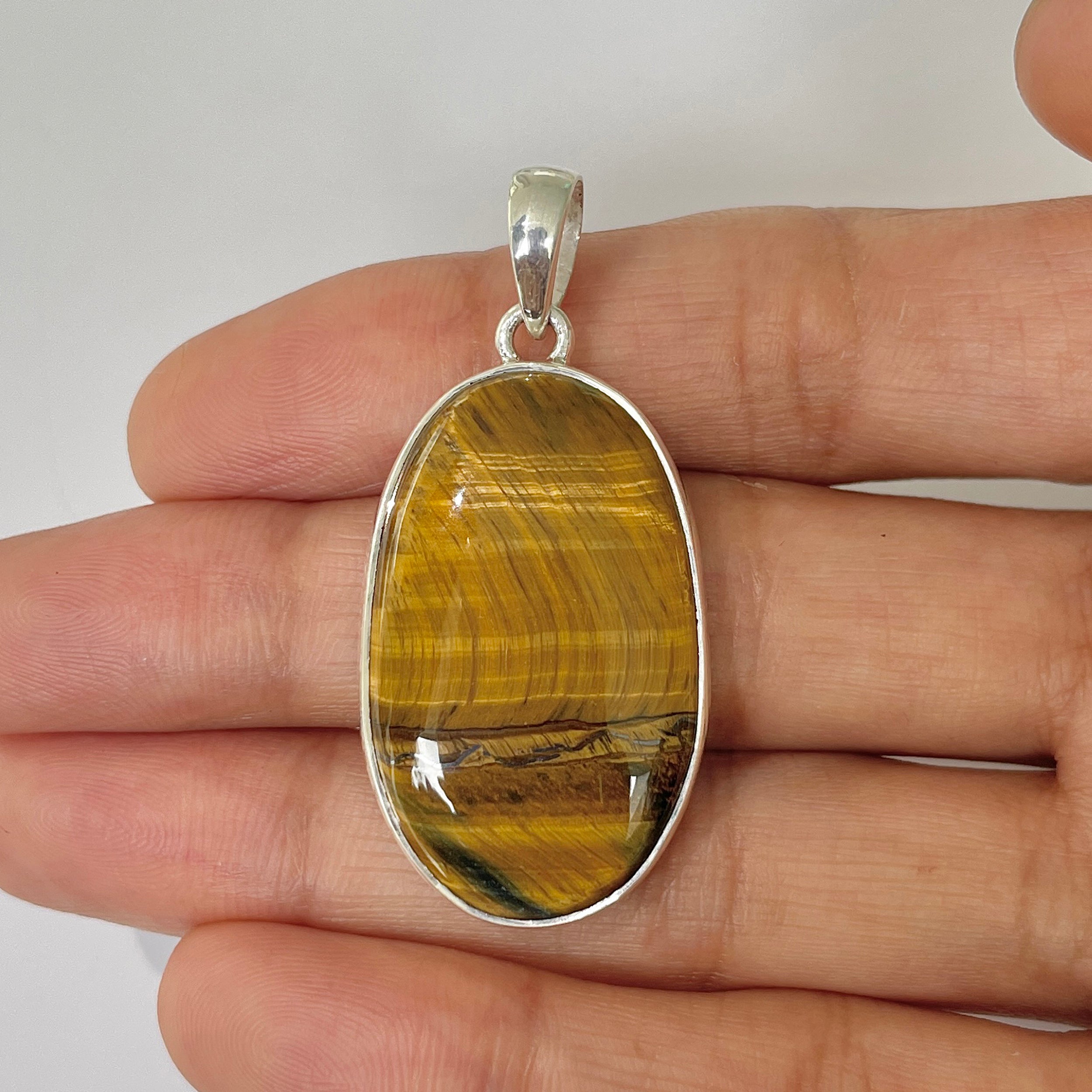 Tiger Eye Pendant-(TGE-1-32)
